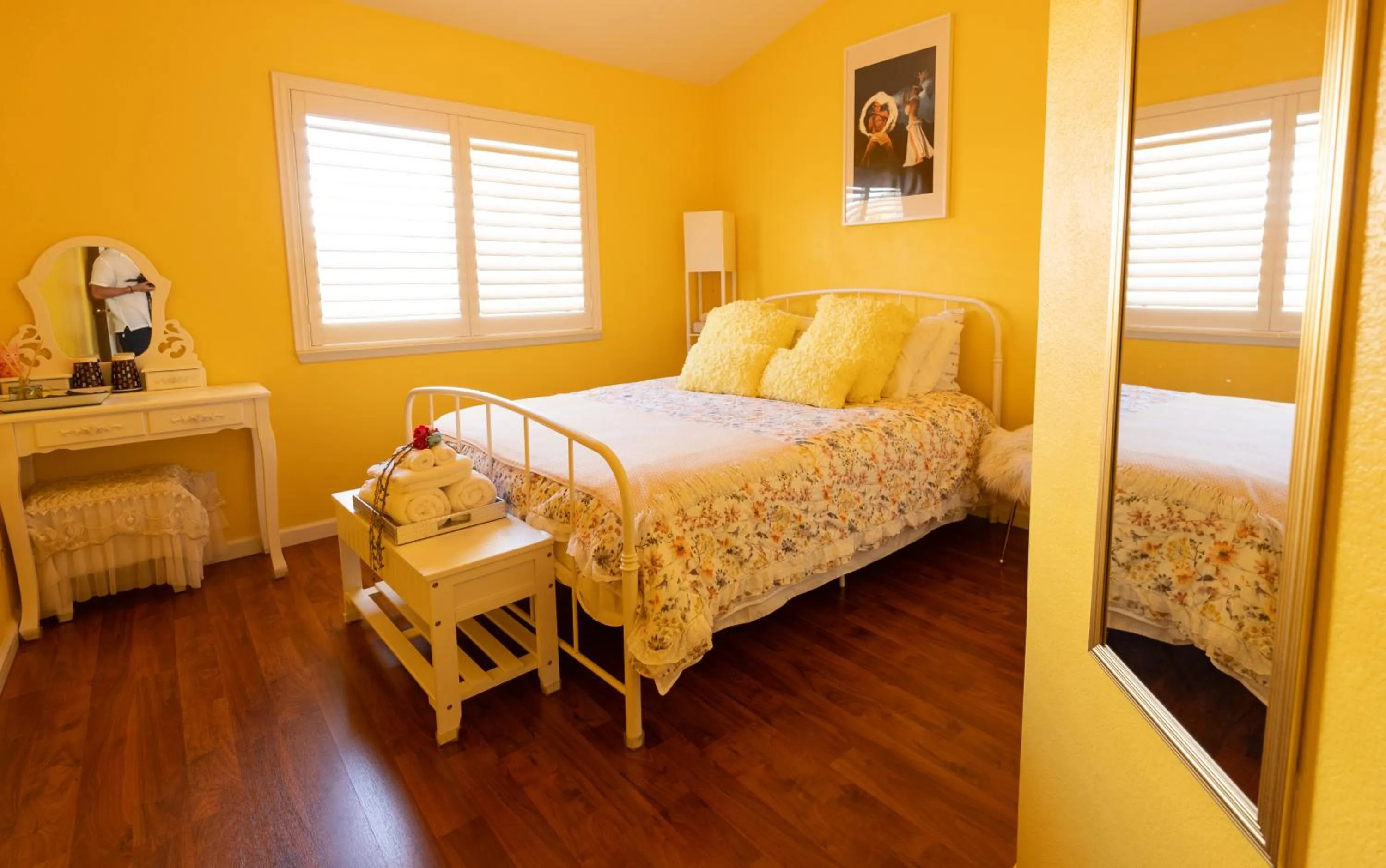 Bed in Balloons and Wine