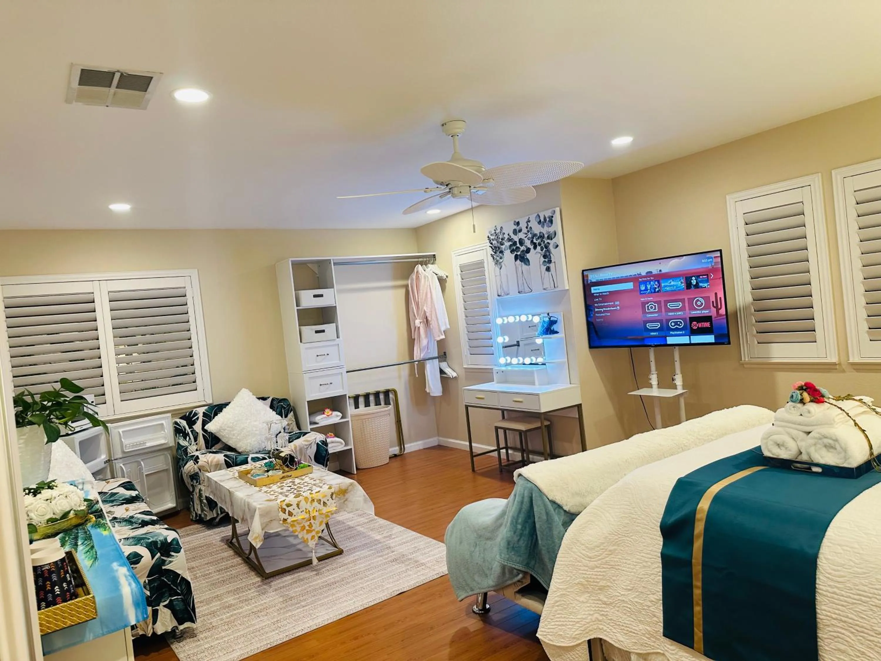 Bed in Balloons and Wine