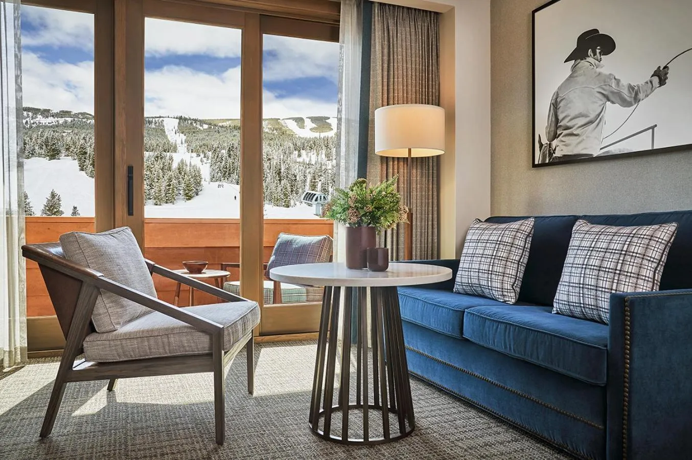 Living room in Montage Big Sky