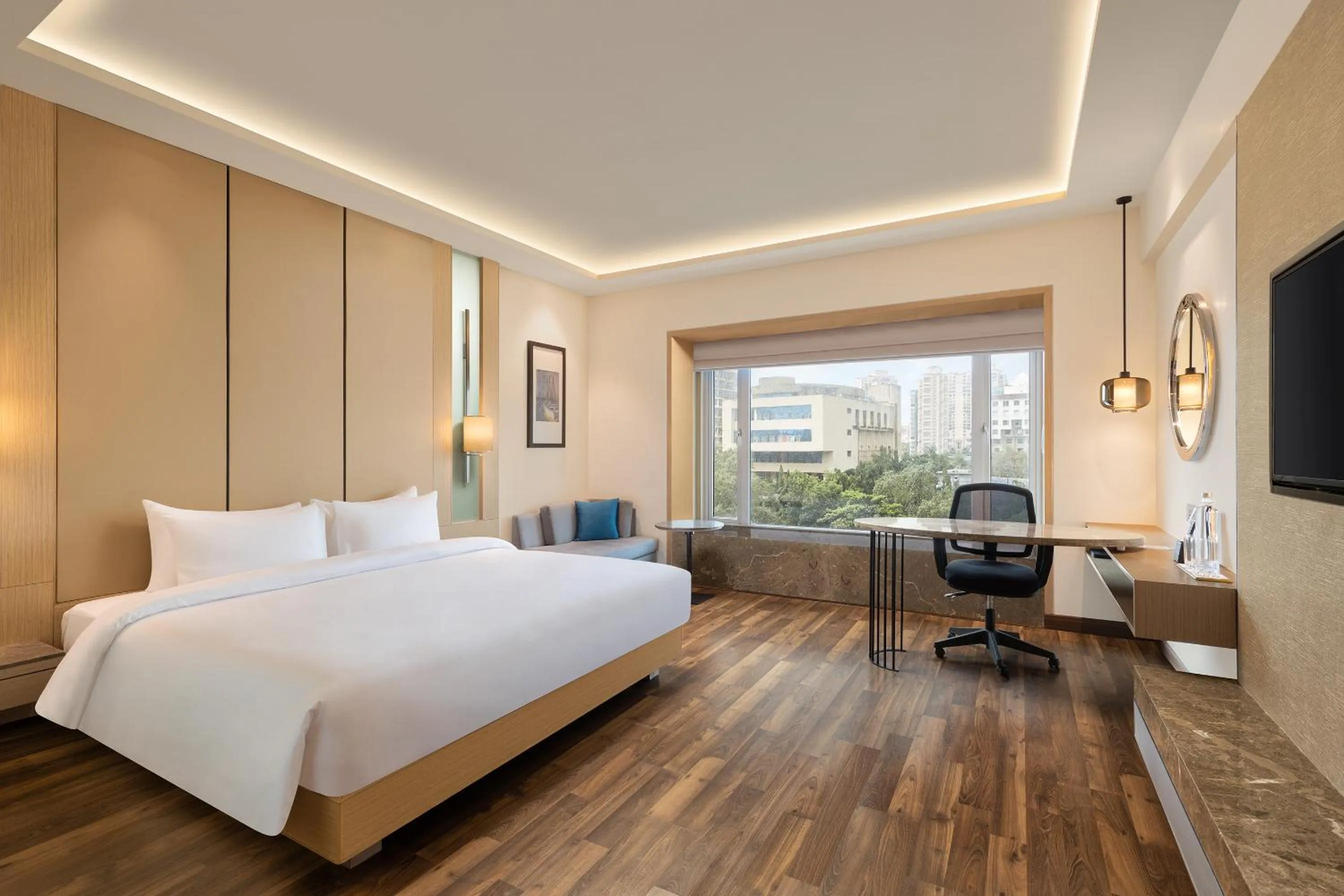 Bedroom, Bed in Radisson Mumbai Goregaon