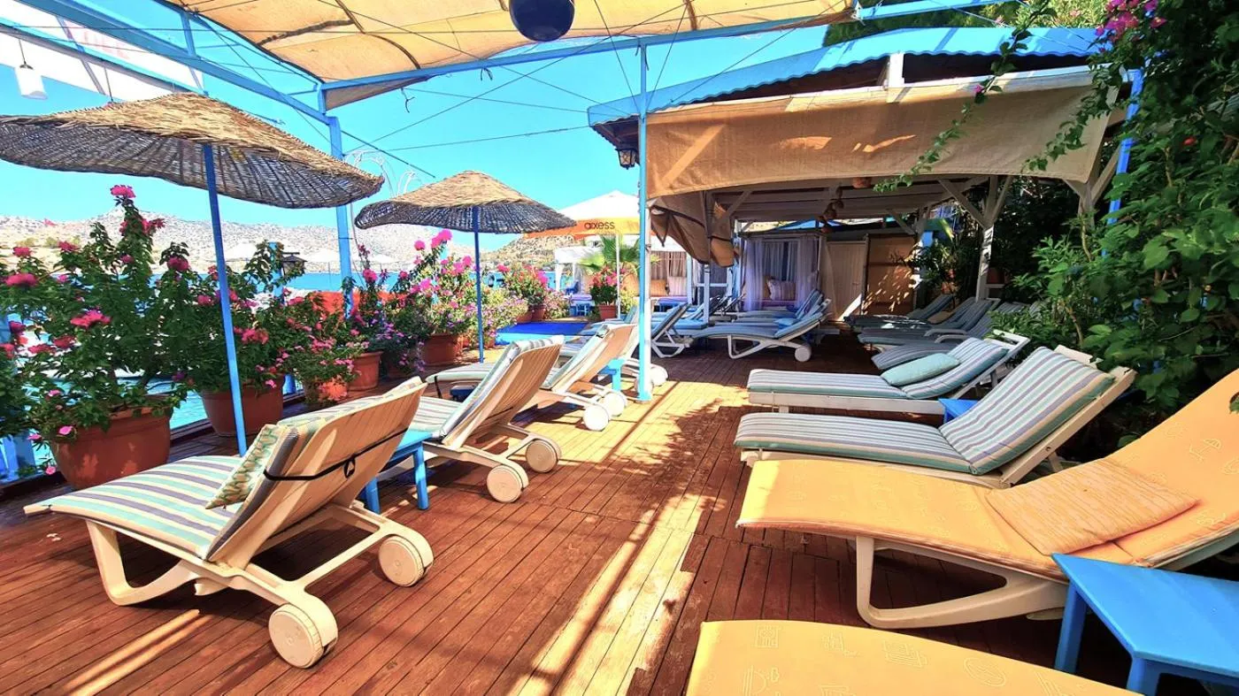 sunbed in Aphrodite Hotel Bozburun