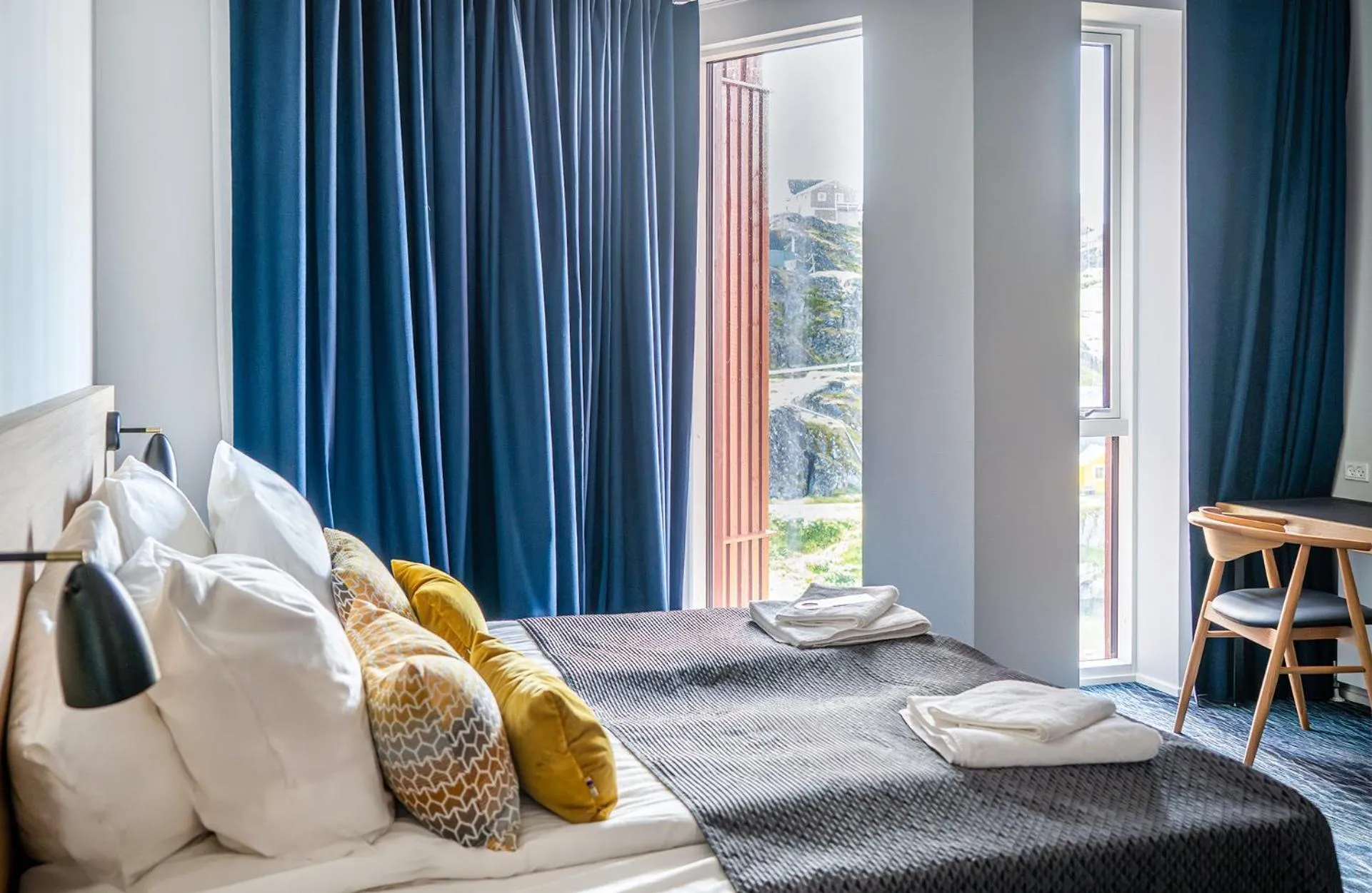 Bed in HOTEL SØMA Sisimiut