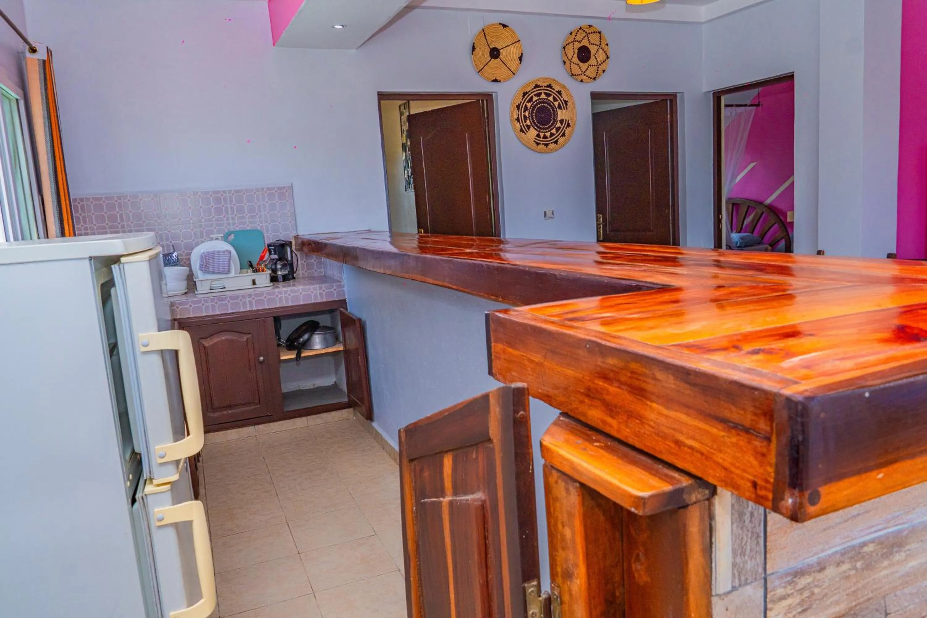 Kitchen or kitchenette in Hotel-Residence Au Sable Blanc