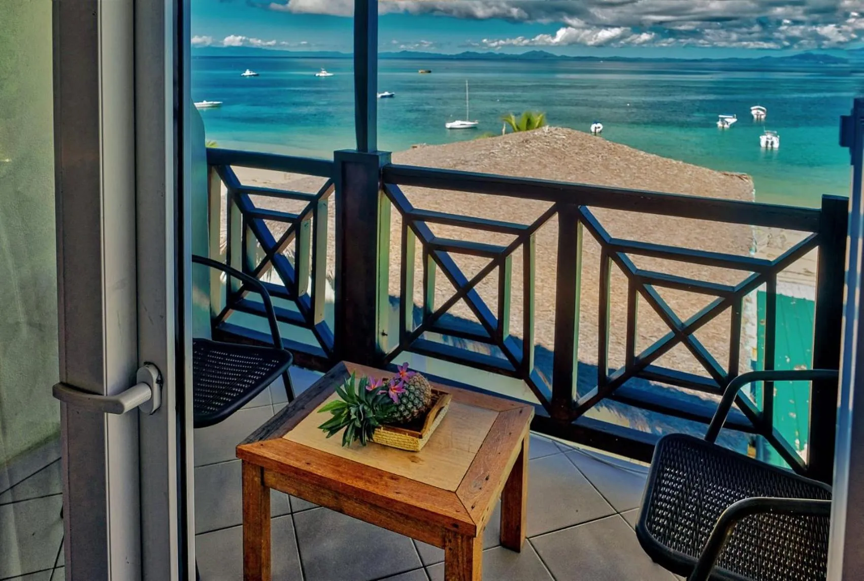 Balcony/Terrace in Hotel-Residence Au Sable Blanc