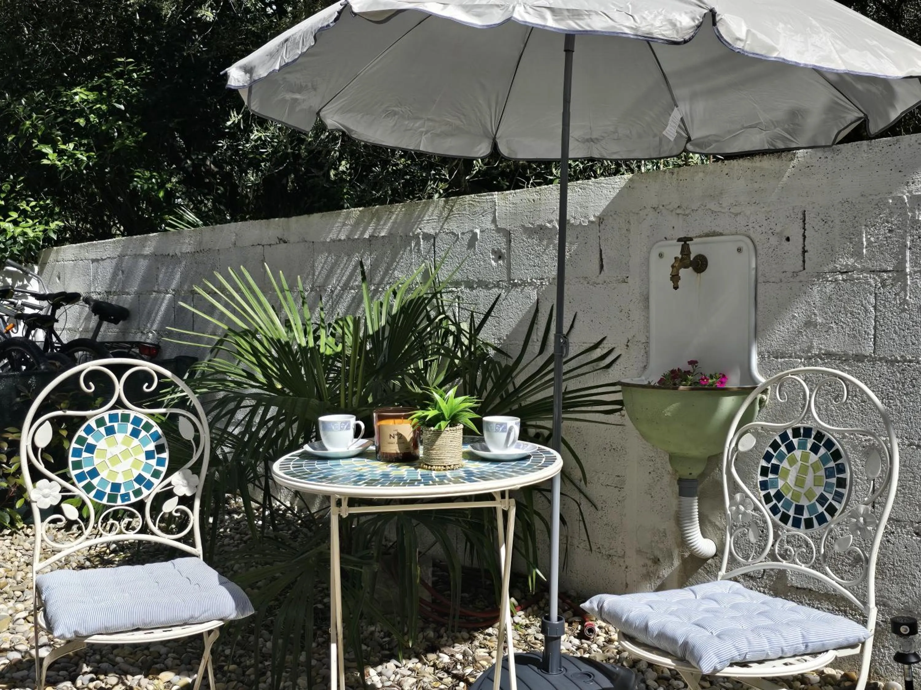 Patio in Apartments Sanja-New renovated