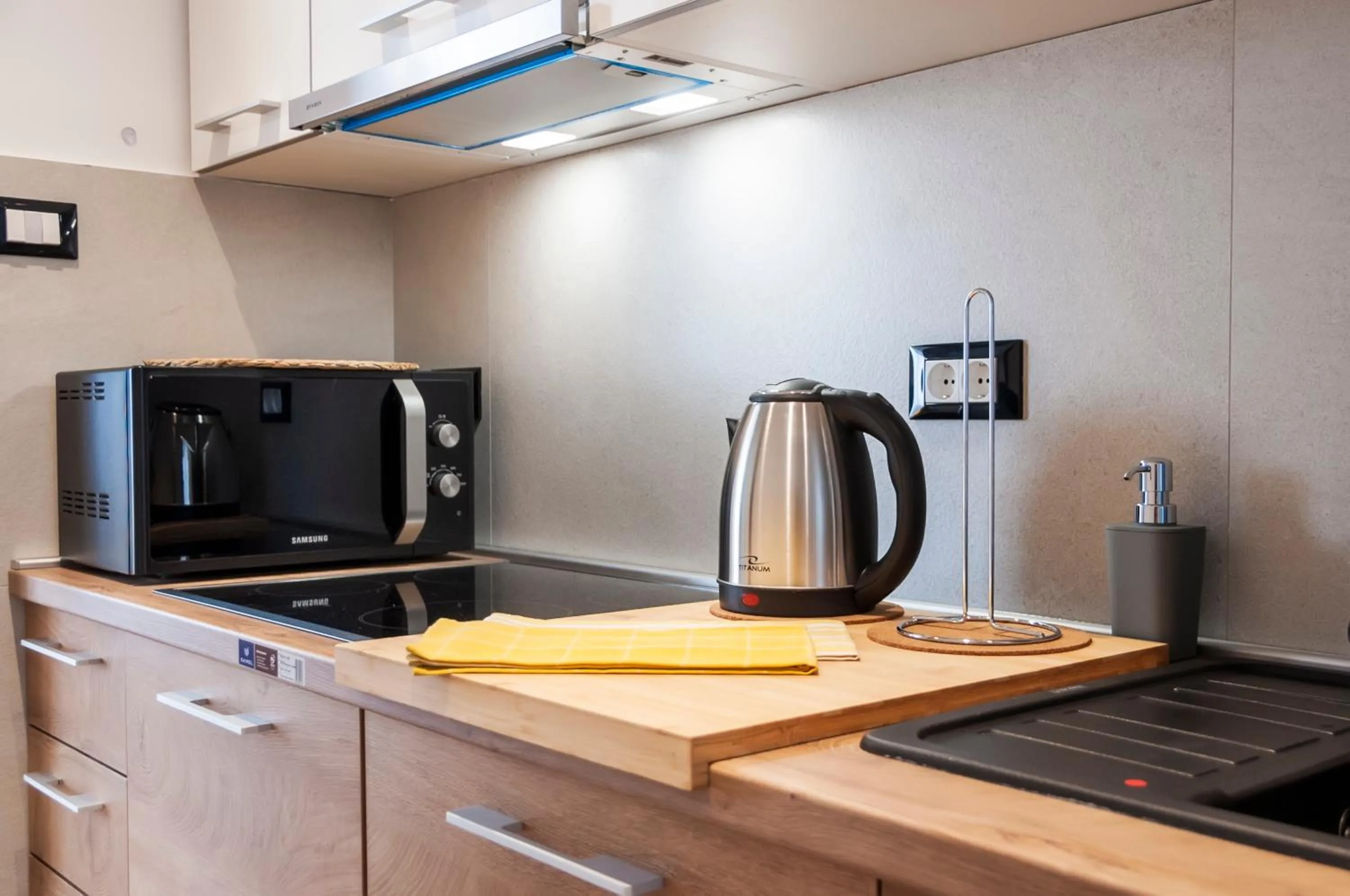 Kitchen or kitchenette in Apartments Sanja-New renovated