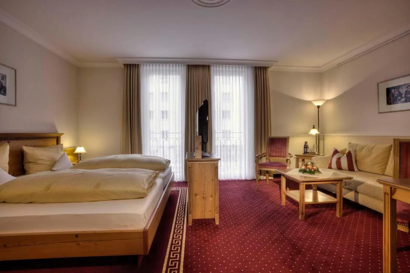 Bed in Hotel zum ERDINGER Weißbräu