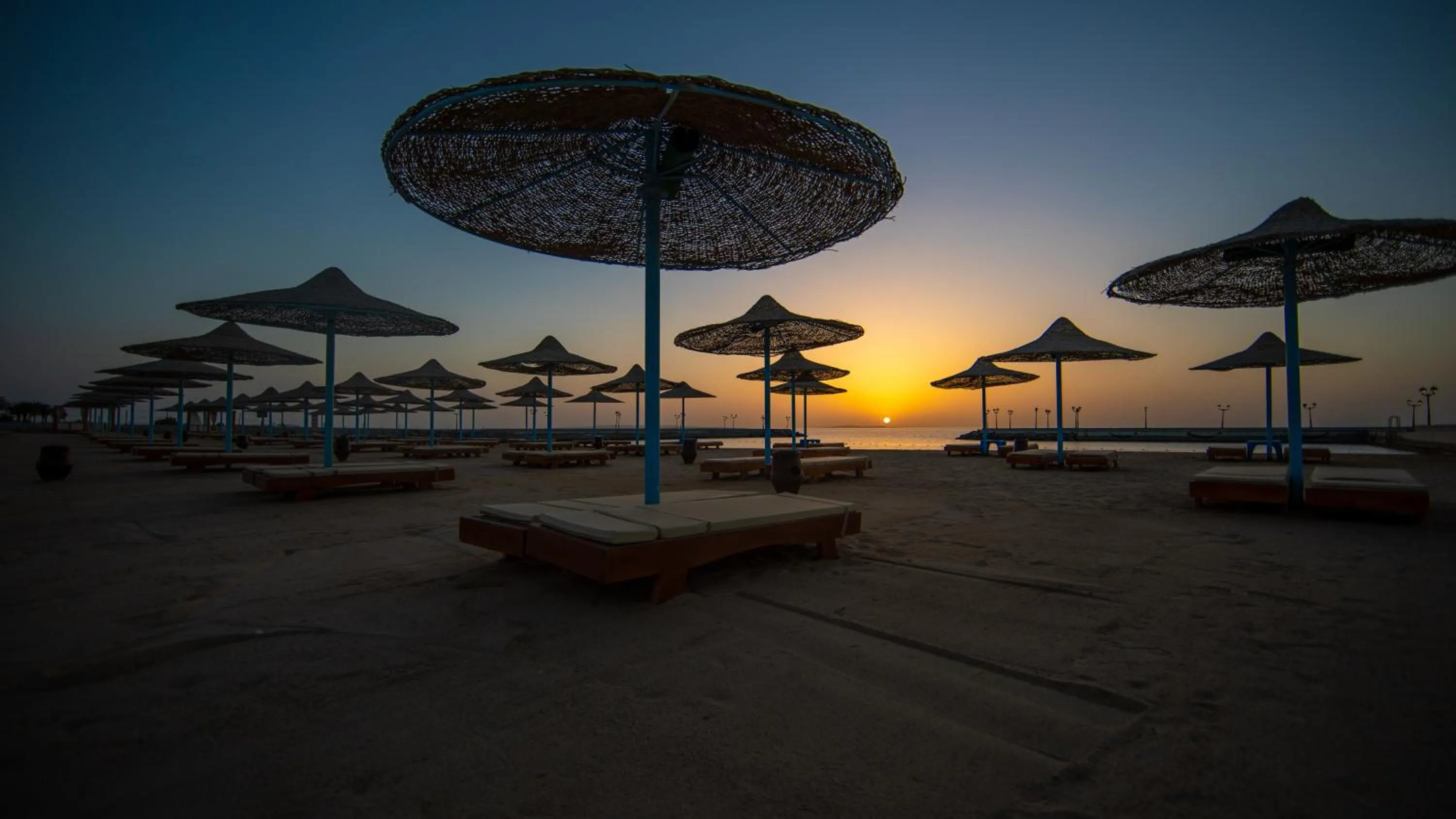 Beach in New Eagles Aqua Park Resort