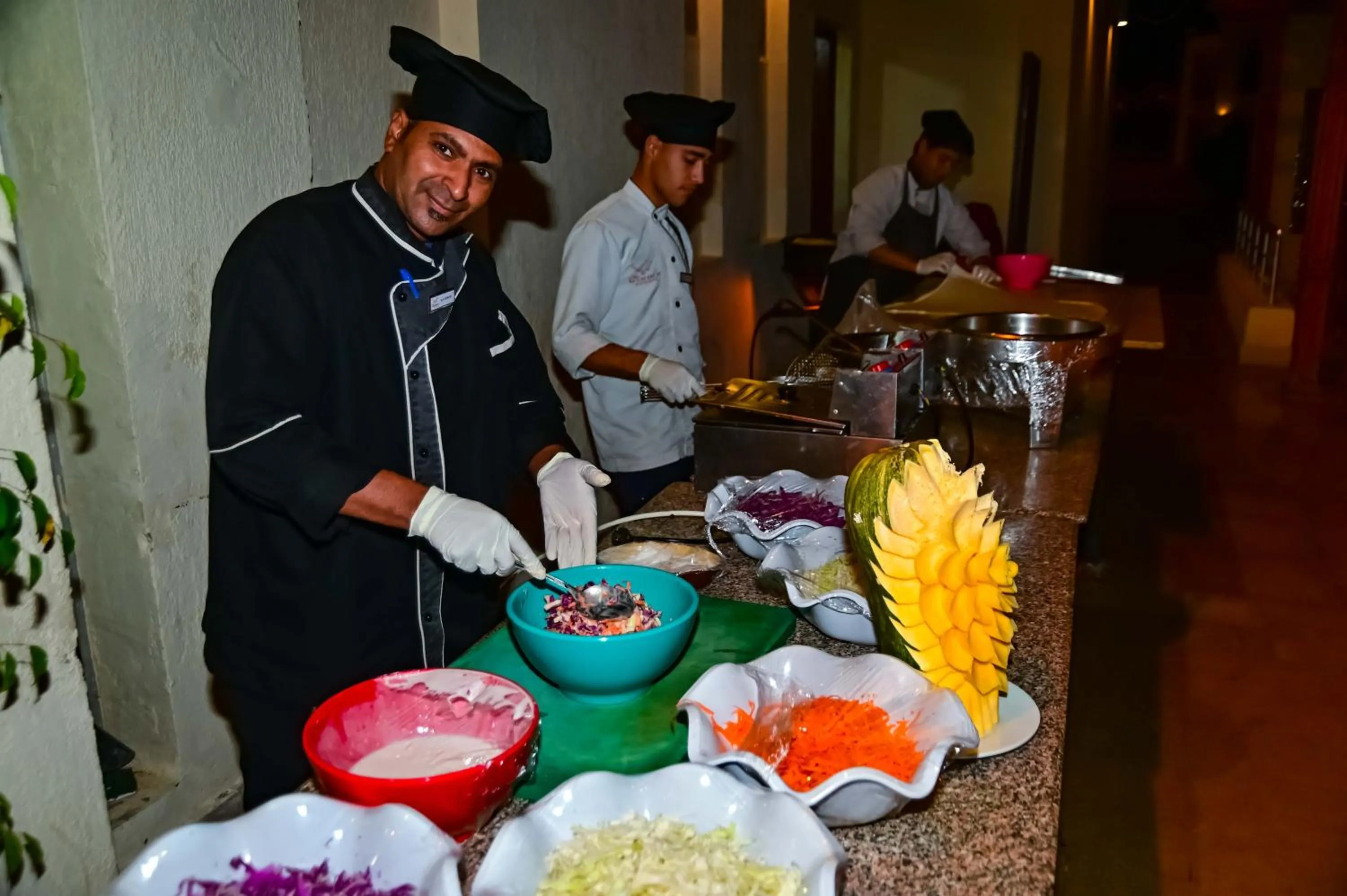 Staff in New Eagles Aqua Park Resort