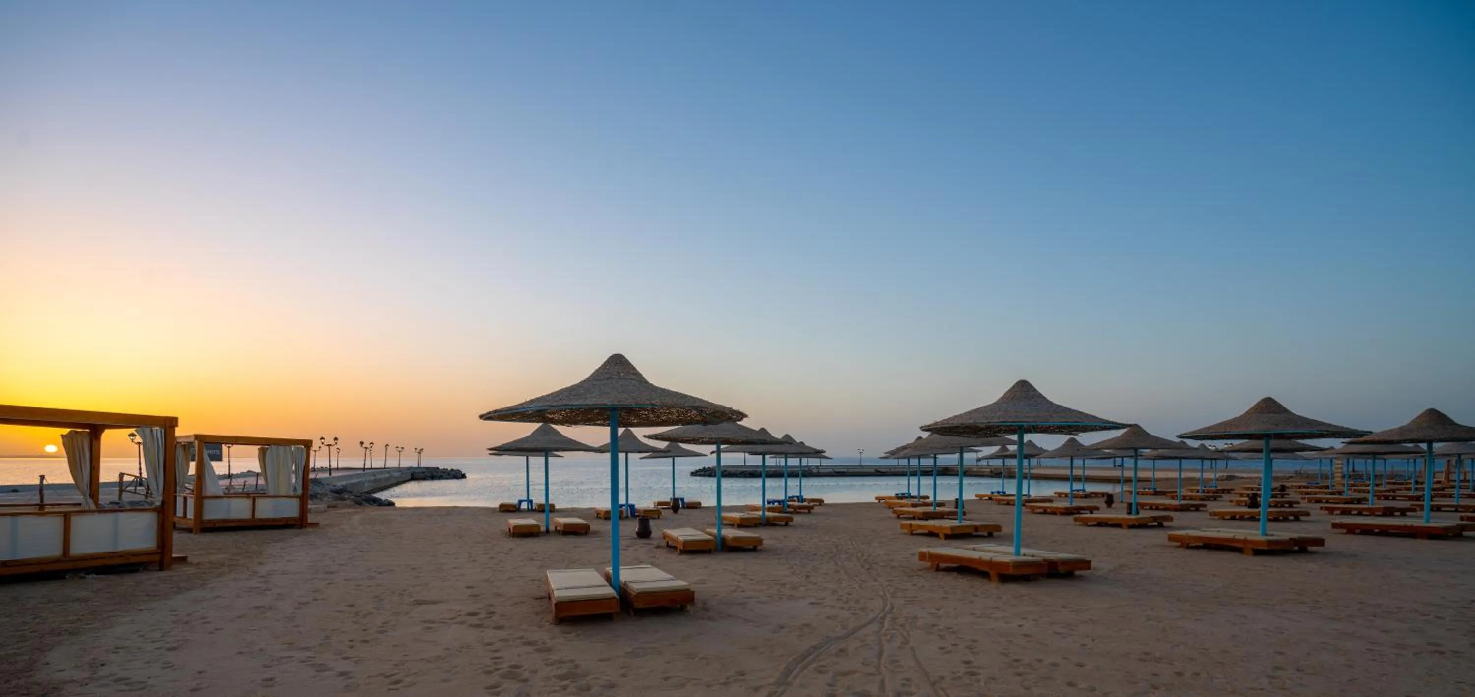 Beach in New Eagles Aqua Park Resort