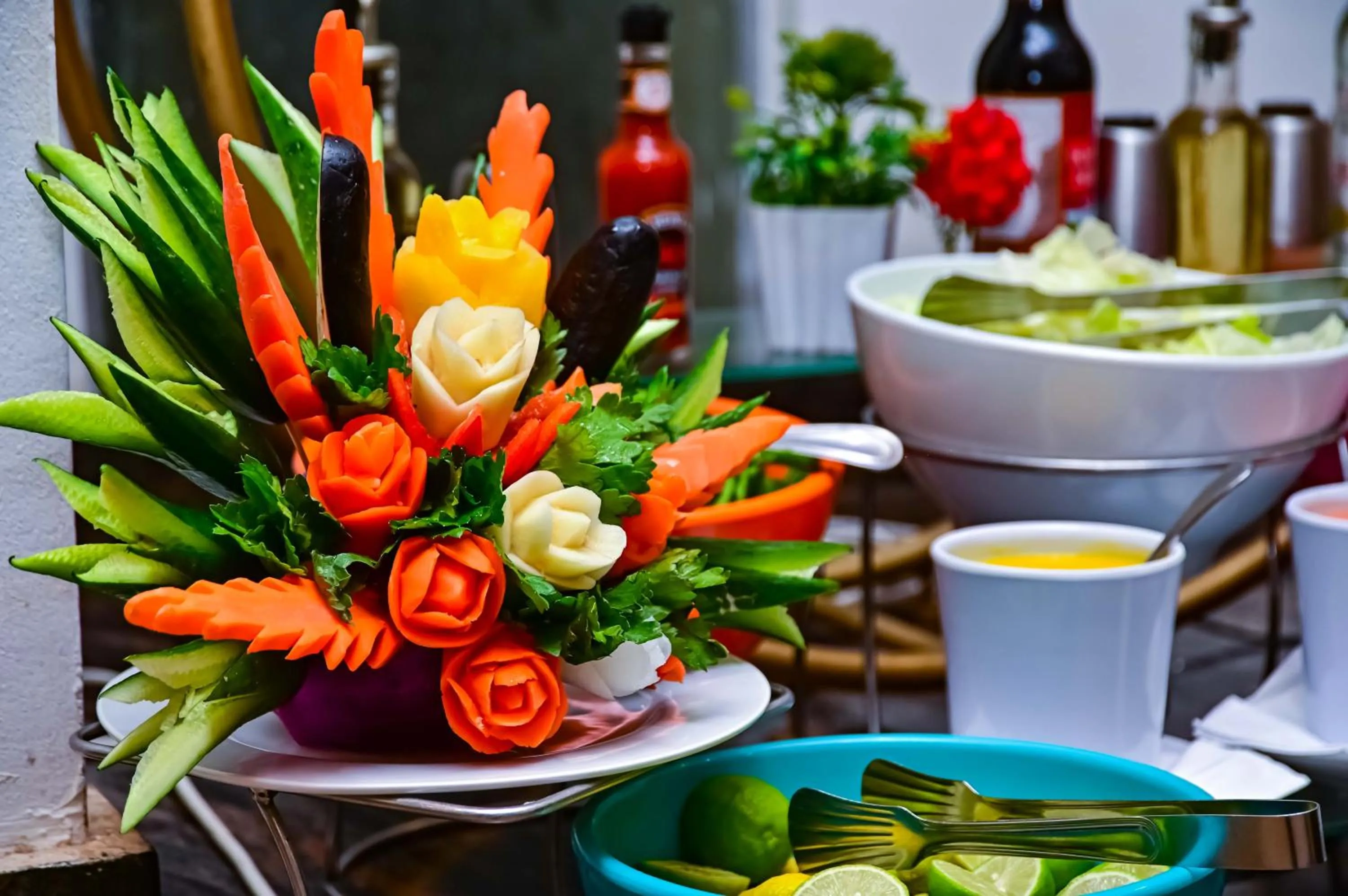 Food in New Eagles Aqua Park Resort