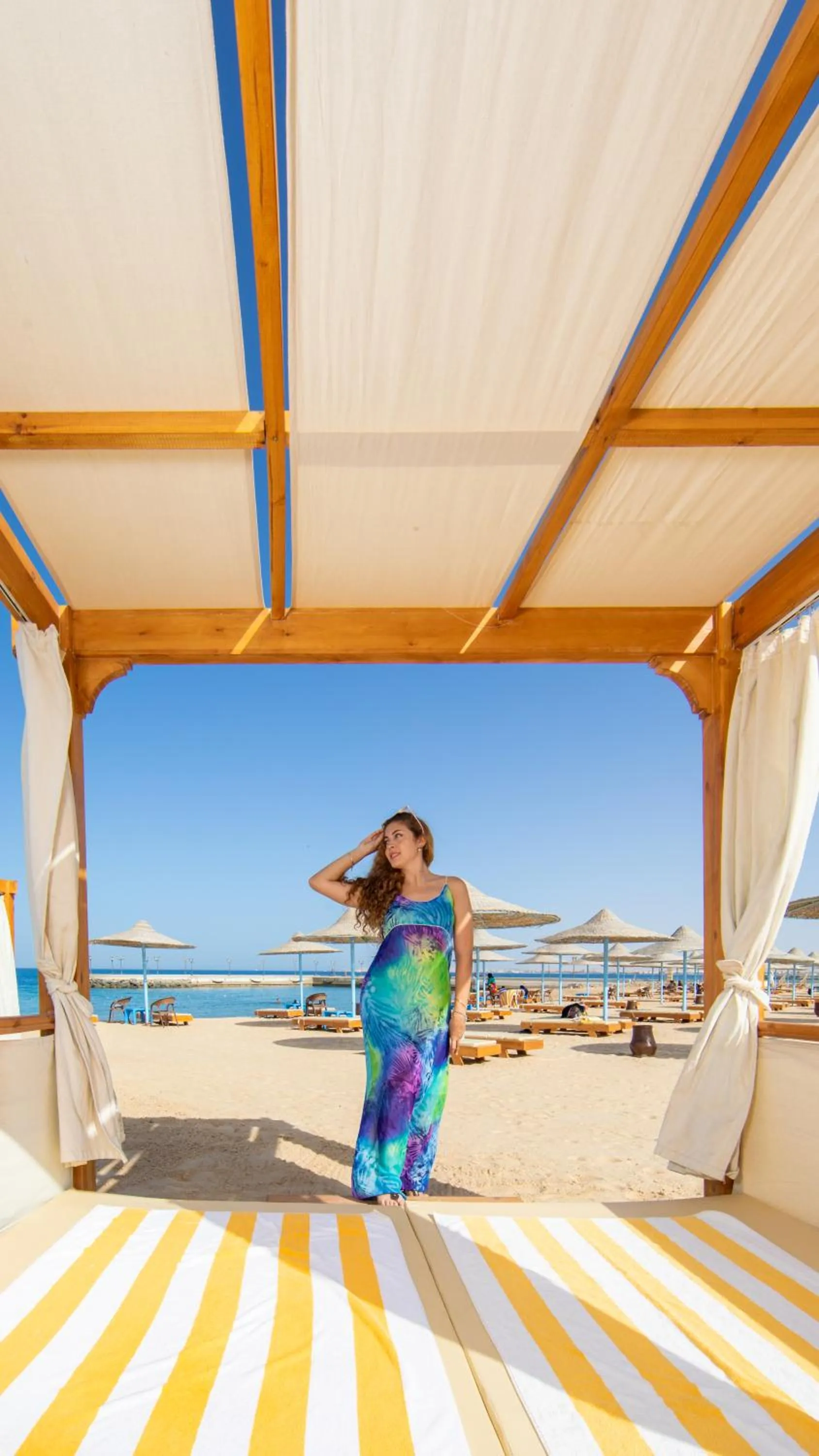 People in New Eagles Aqua Park Resort