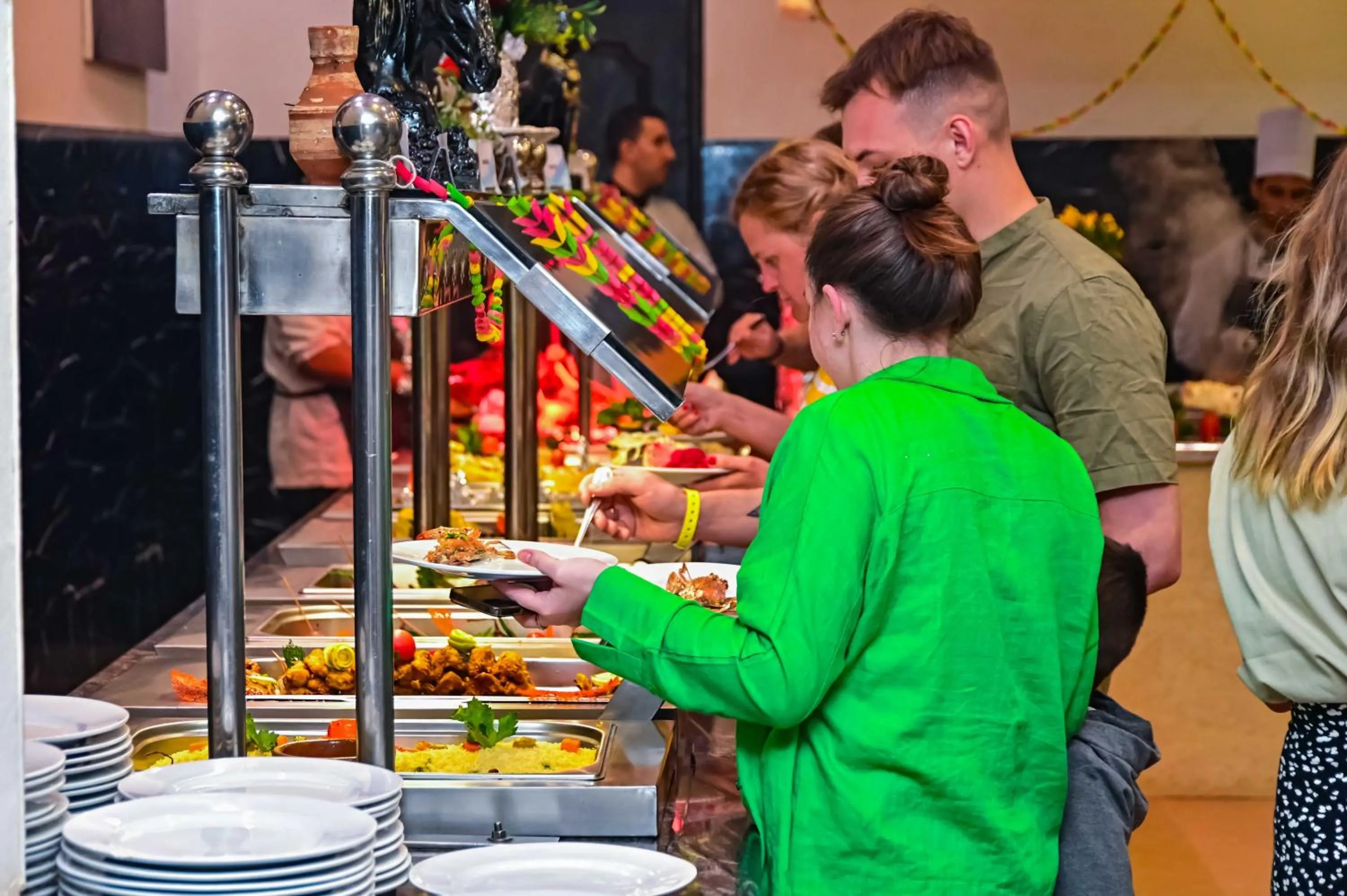 Food in New Eagles Aqua Park Resort