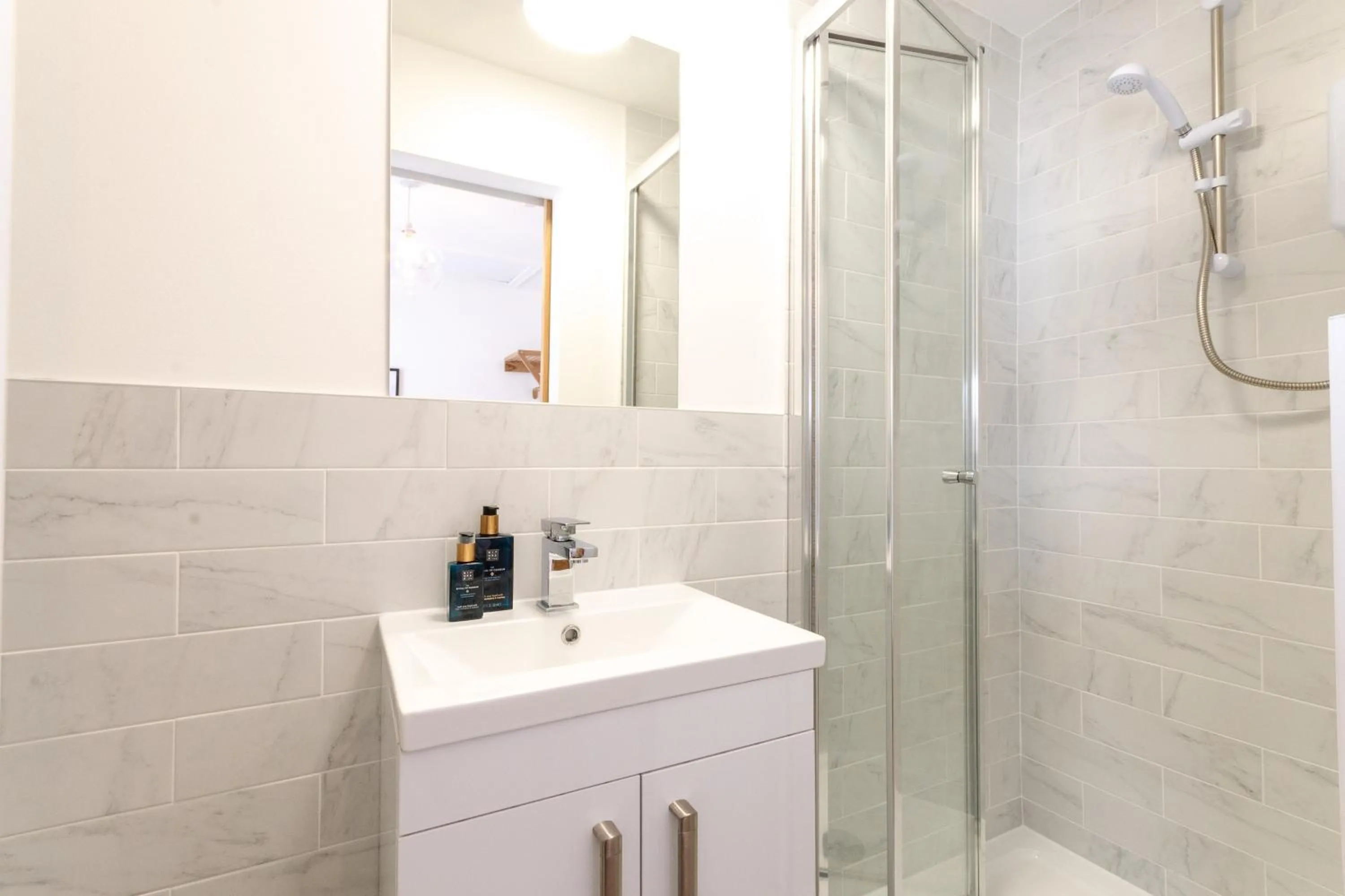 Shower in 14-16 Grosvenor Street Stylish Apartments - Chester