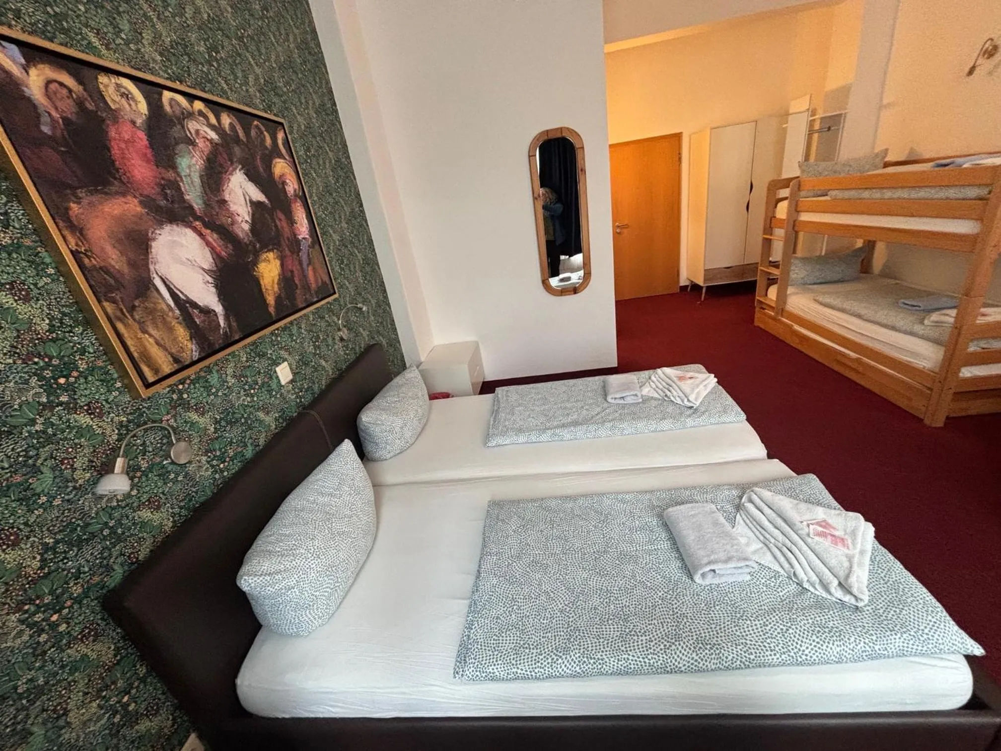 Photo of the whole room, Bed in Bornholmer Hof im Prenzlauer Berg