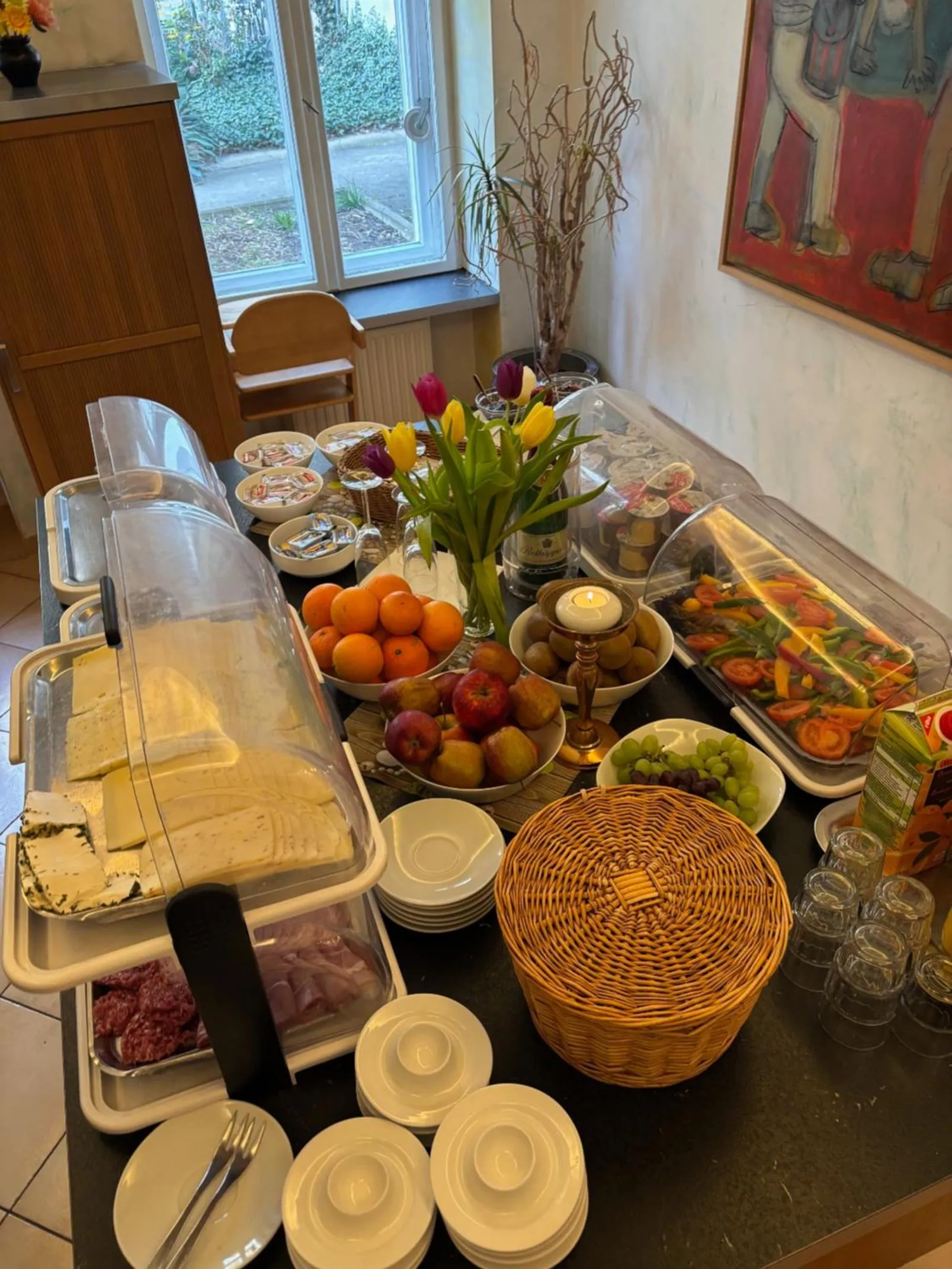 Breakfast in Bornholmer Hof im Prenzlauer Berg