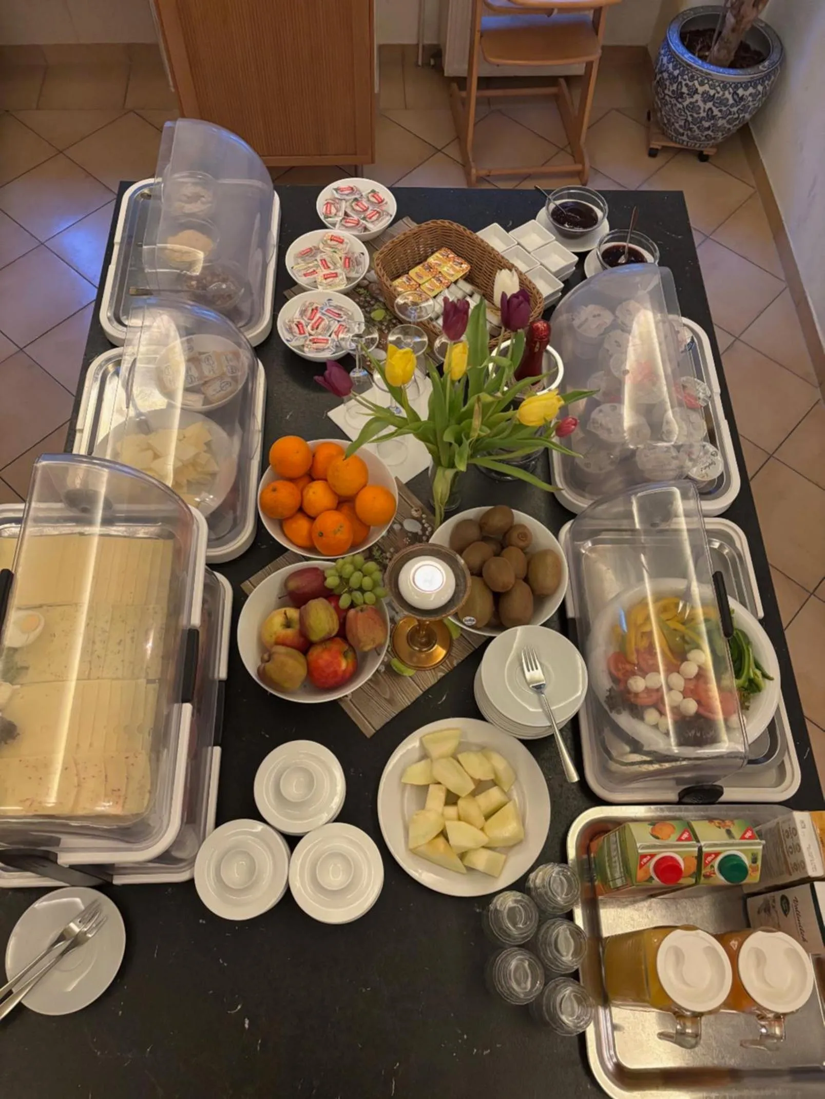 Breakfast in Bornholmer Hof im Prenzlauer Berg