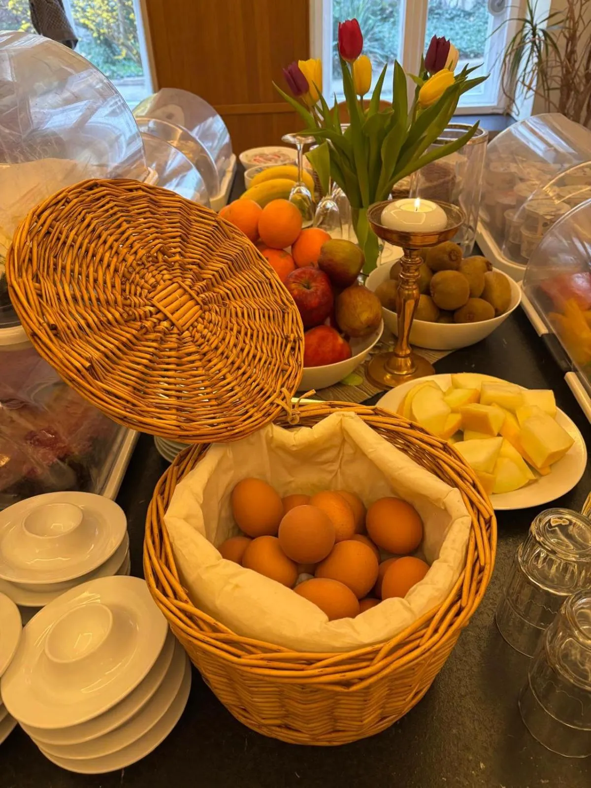 Breakfast in Bornholmer Hof im Prenzlauer Berg