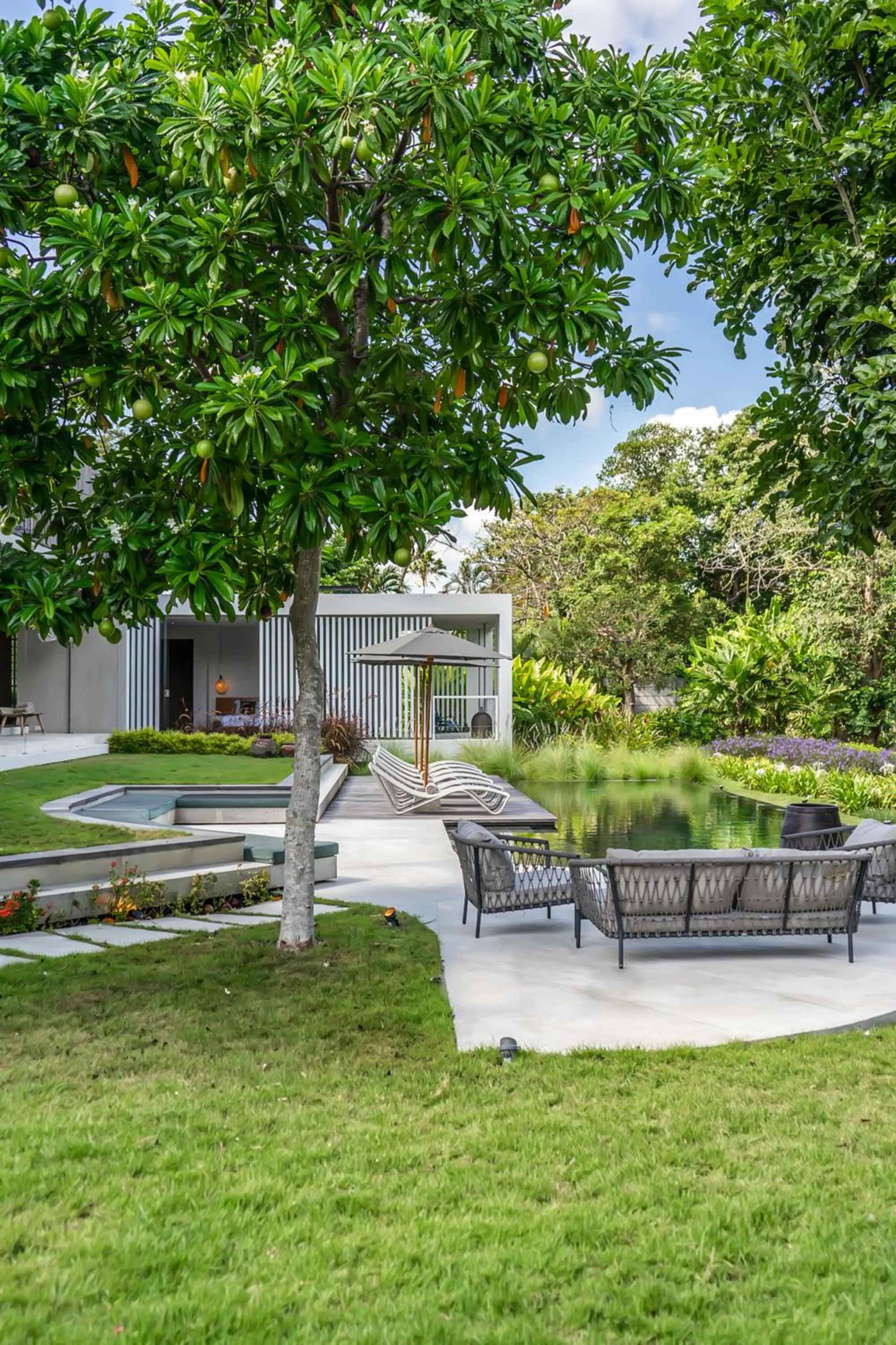 Patio in La Maison d'Ulysse - Luxury 4-Bedroom Villa with Pool in Canggu