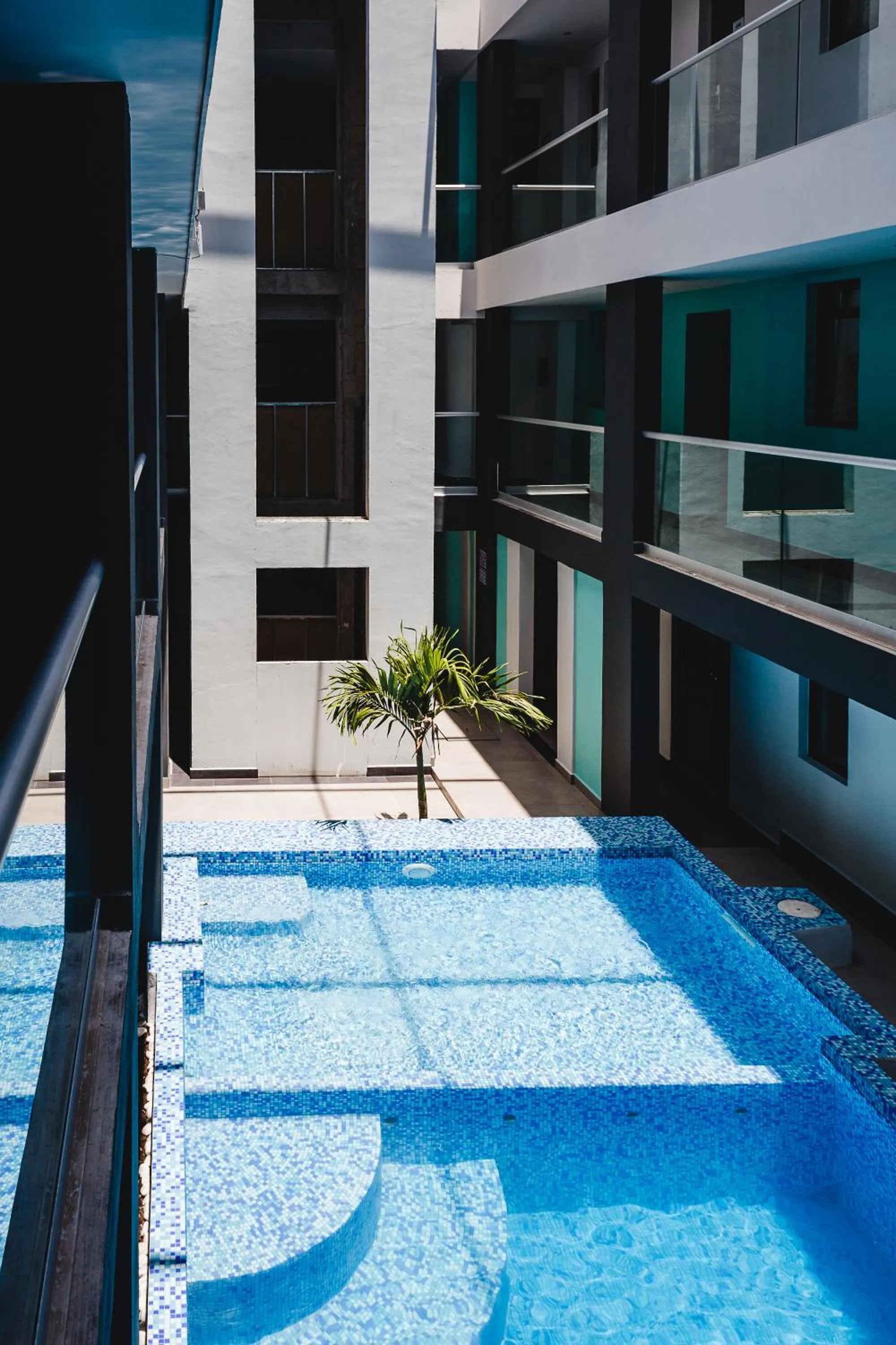 Swimming pool in Hotel Flamingo Merida