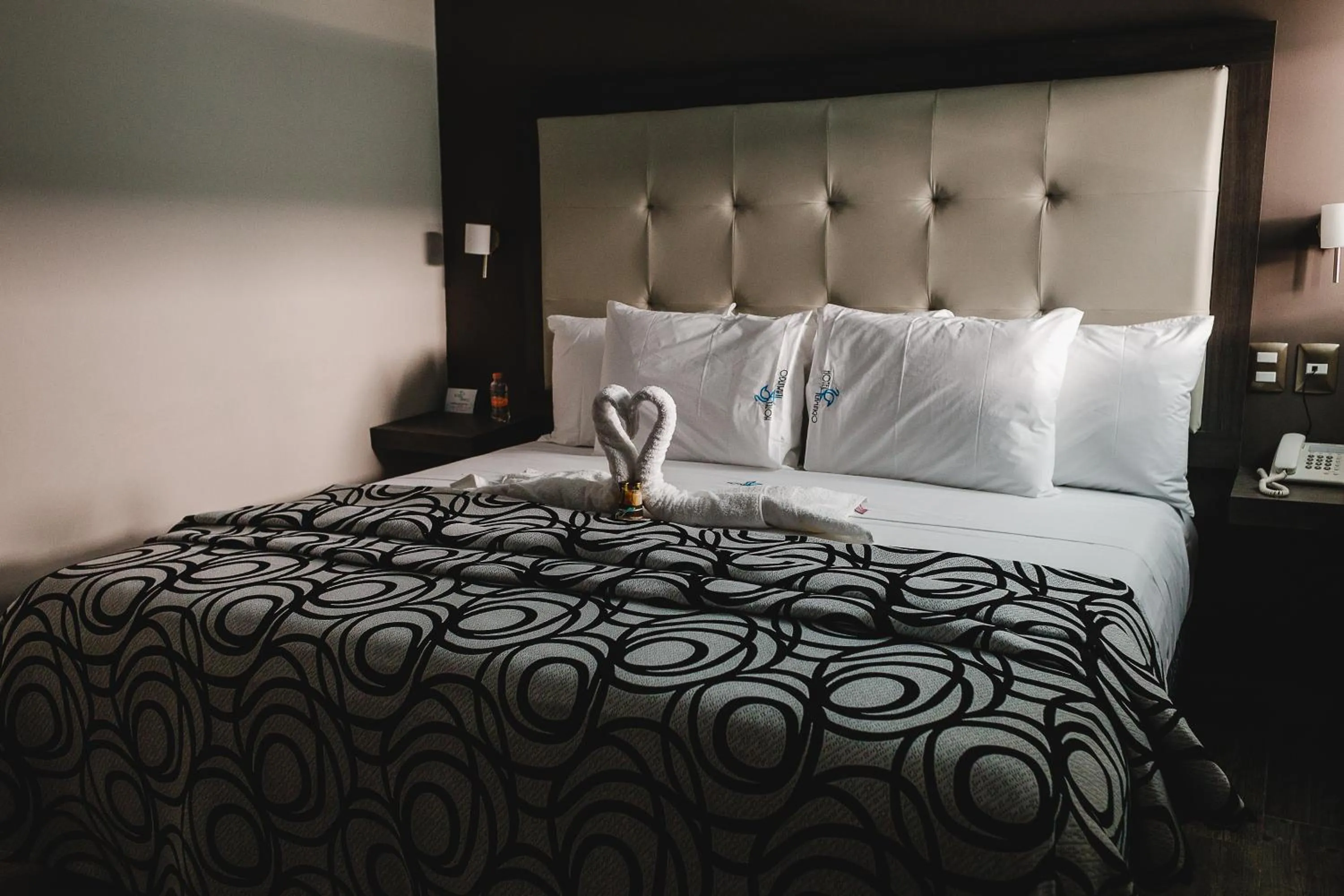 Bed in Hotel Flamingo Merida