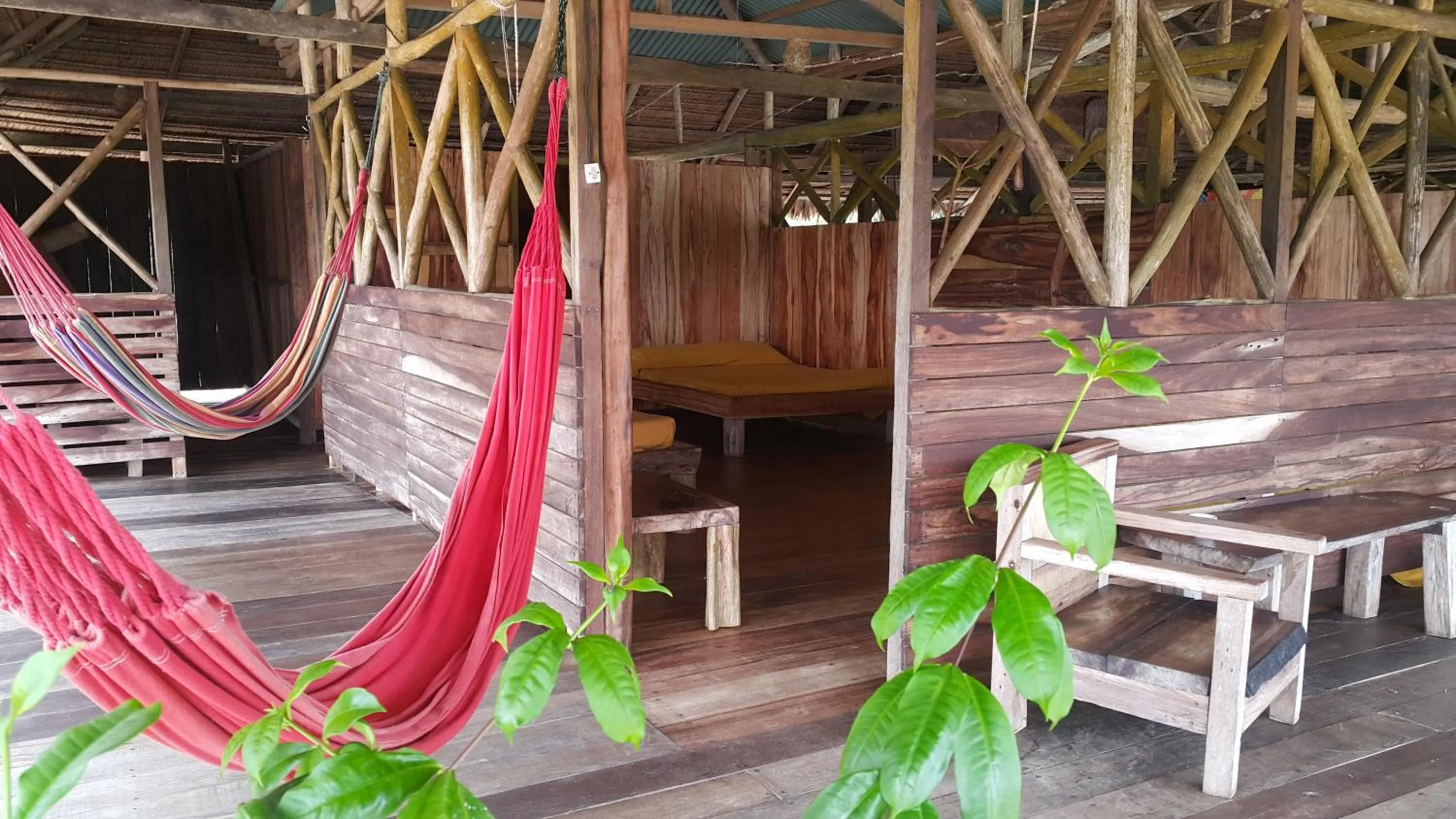 Bed in Cabaña Flotante Kurupira