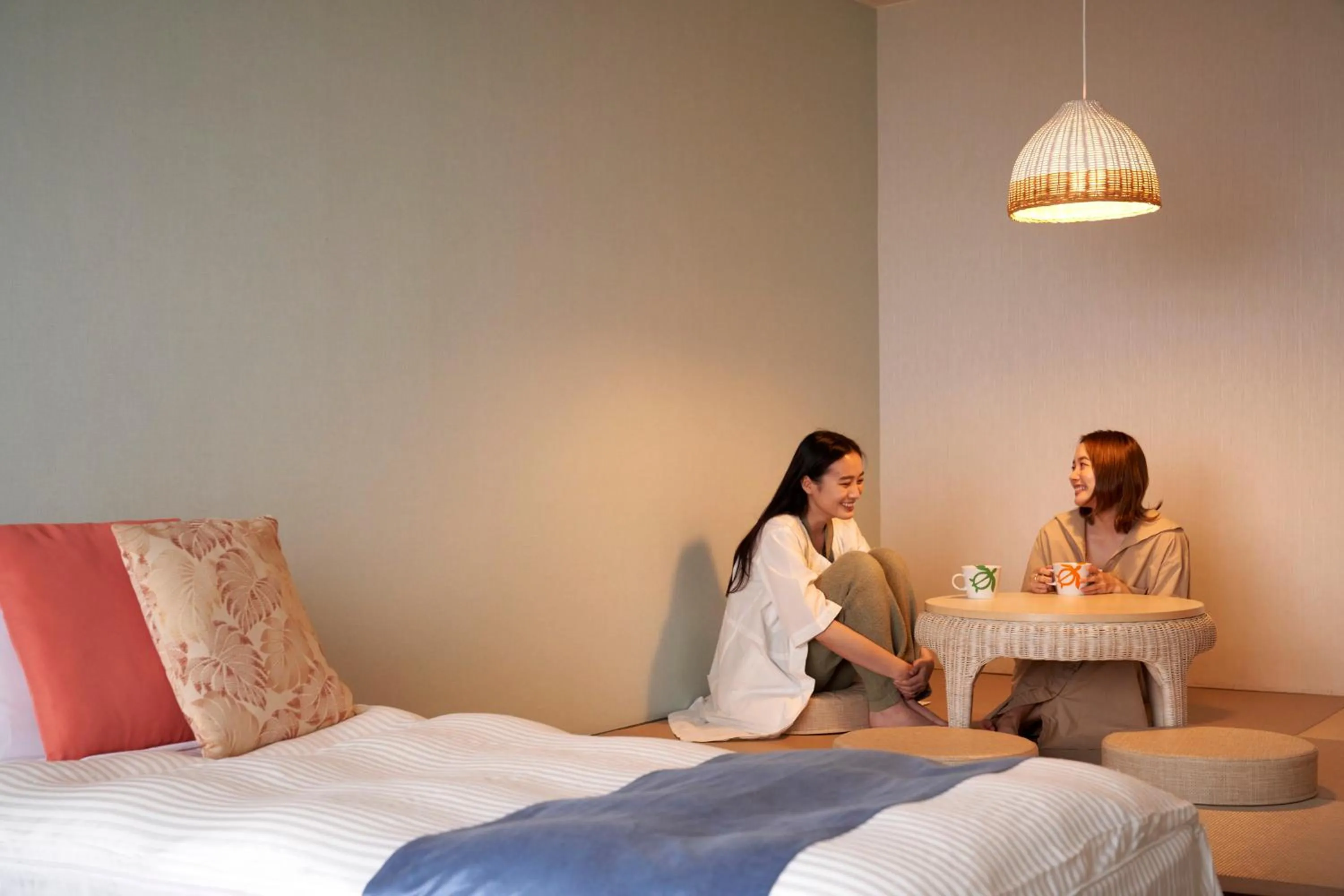 People, Bed in Shimoda Prince Hotel