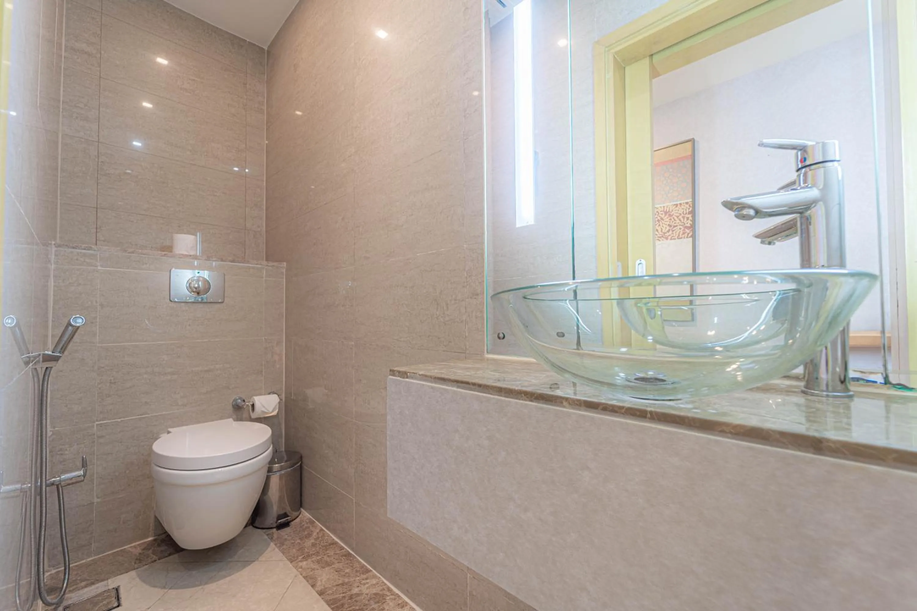 Toilet in The Leela Hotel