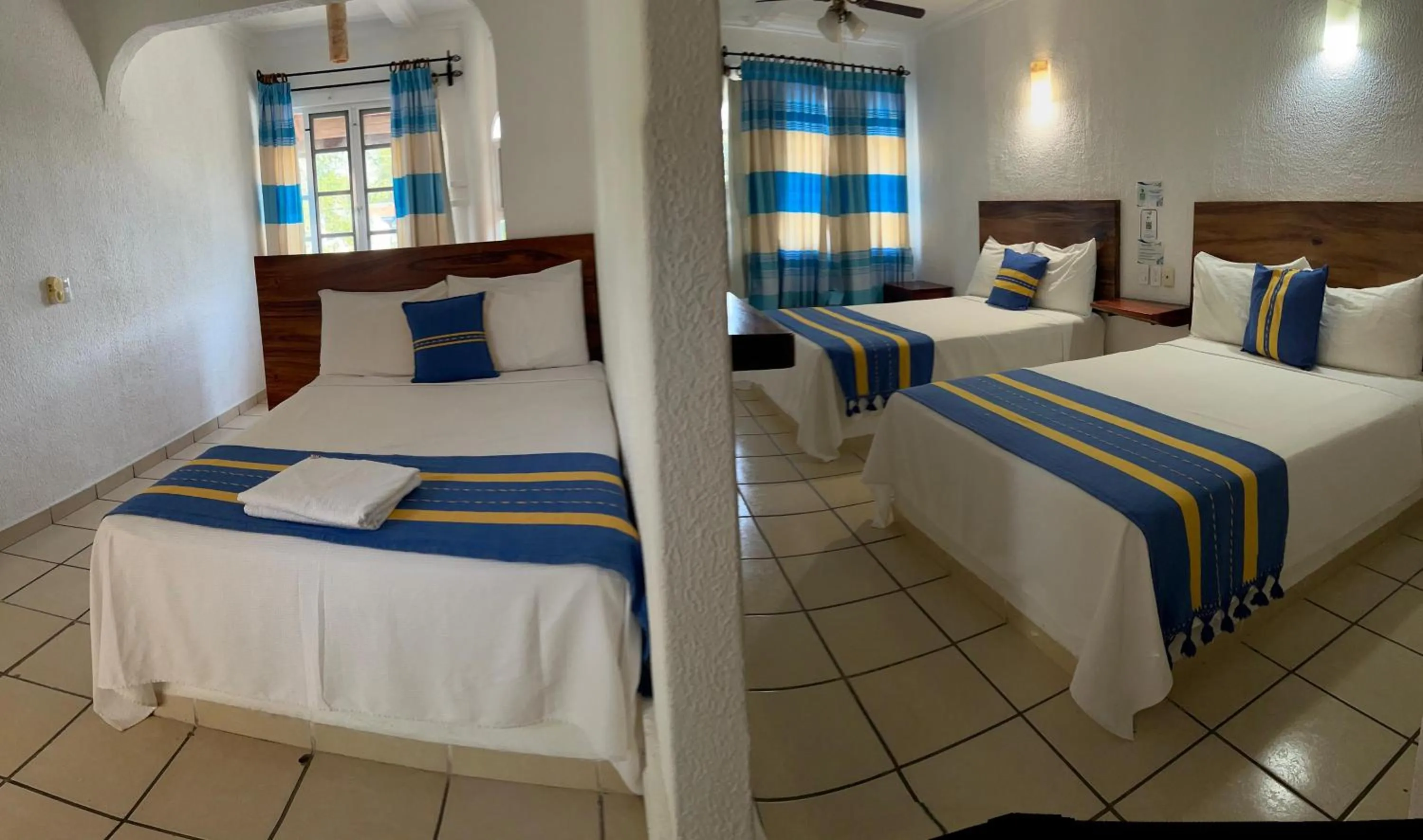 Bed in Hotel Careyes Puerto Escondido