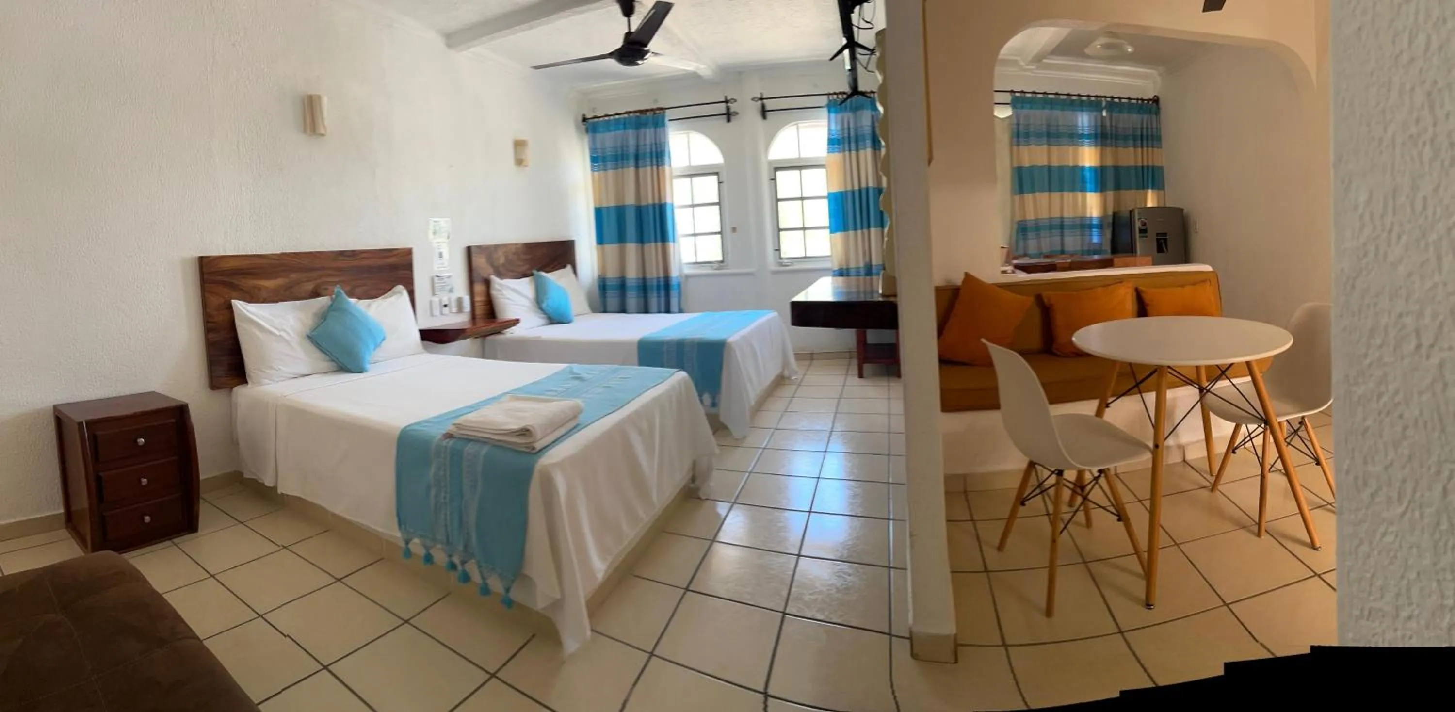 Bed in Hotel Careyes Puerto Escondido