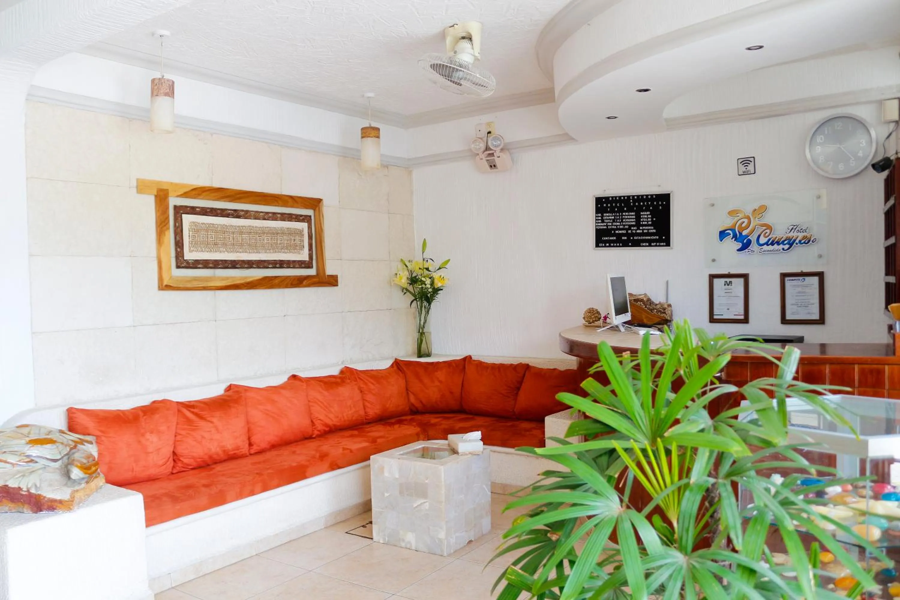 Lobby or reception in Hotel Careyes Puerto Escondido
