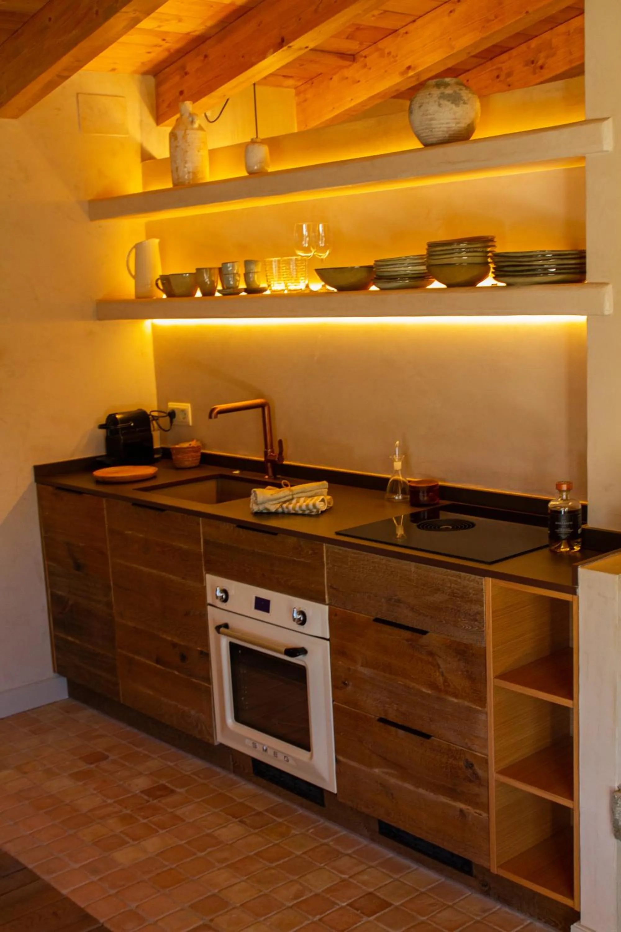 Kitchen or kitchenette in Masia Santa Llúcia