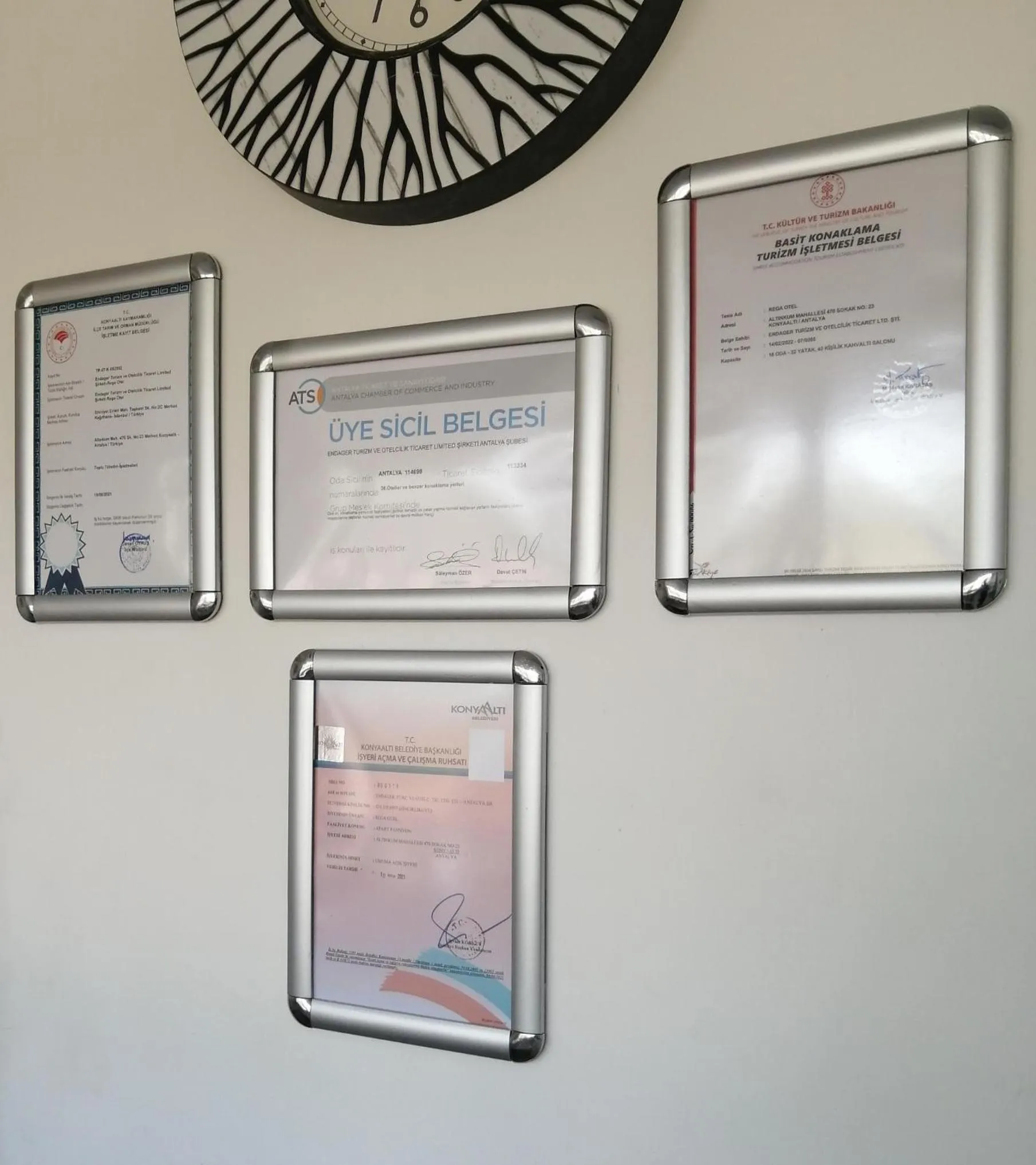 Certificate/Award in REGA OTEL
