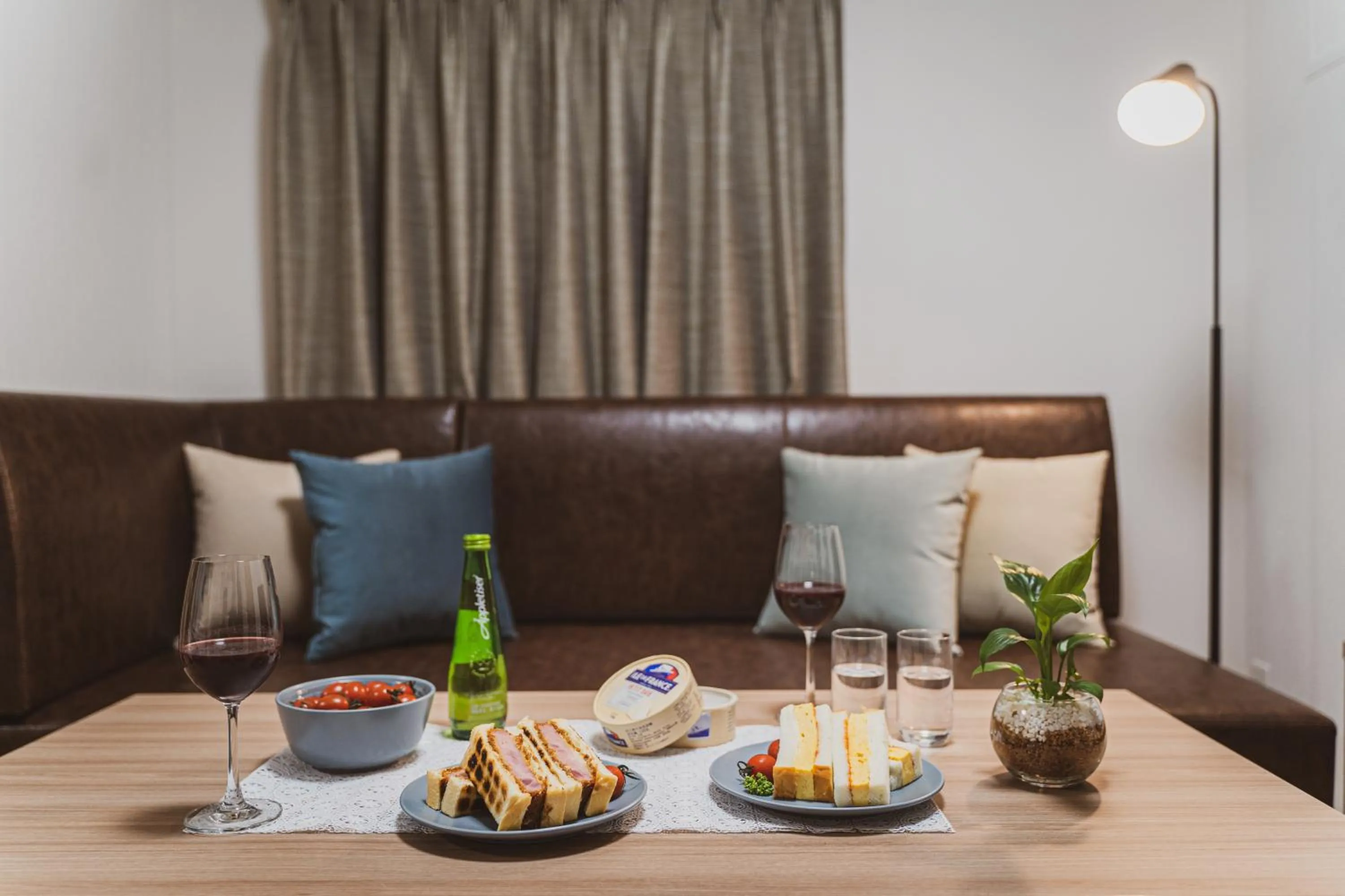 Seating area in BON Tokyo Asakusa