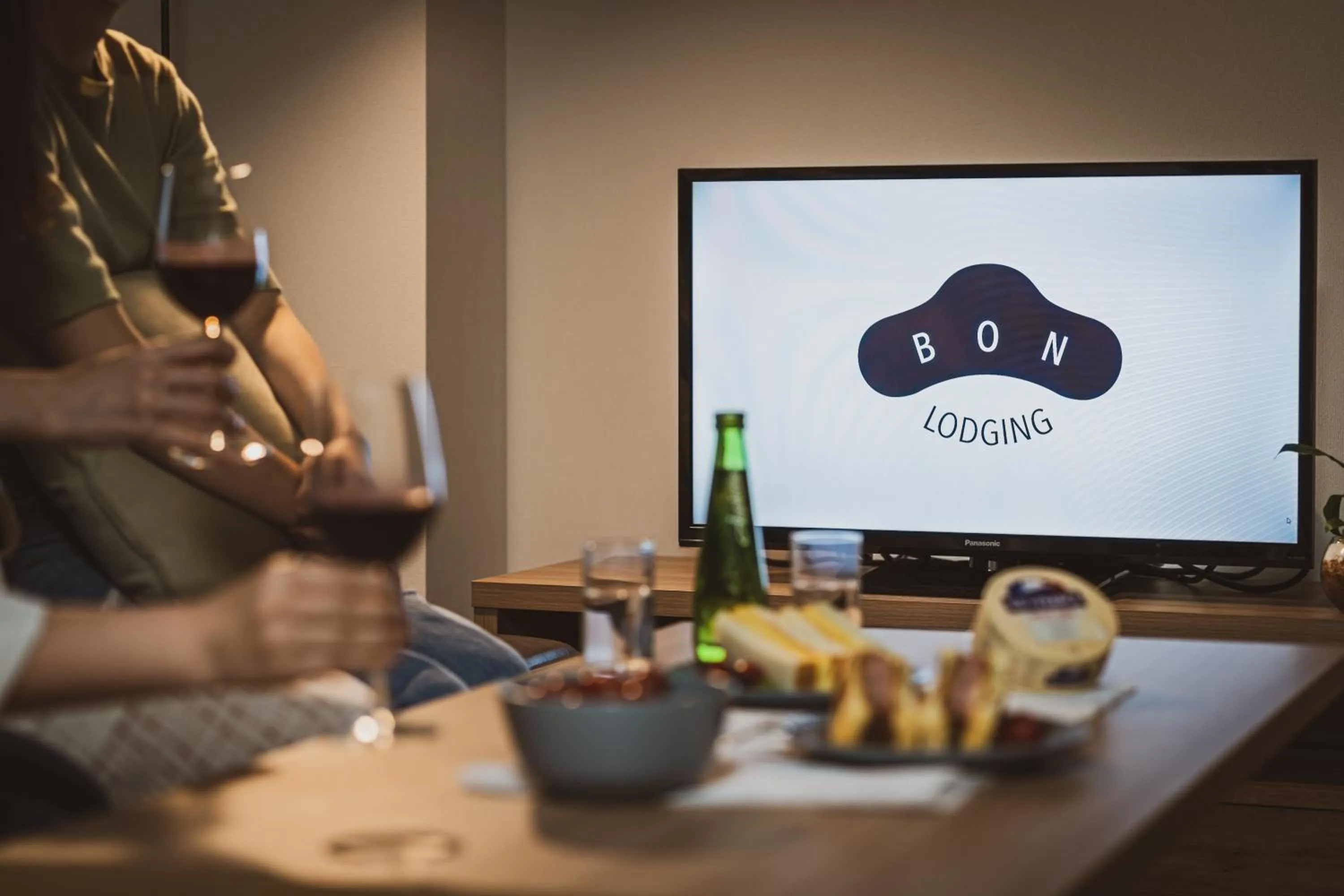 Seating area in BON Tokyo Asakusa