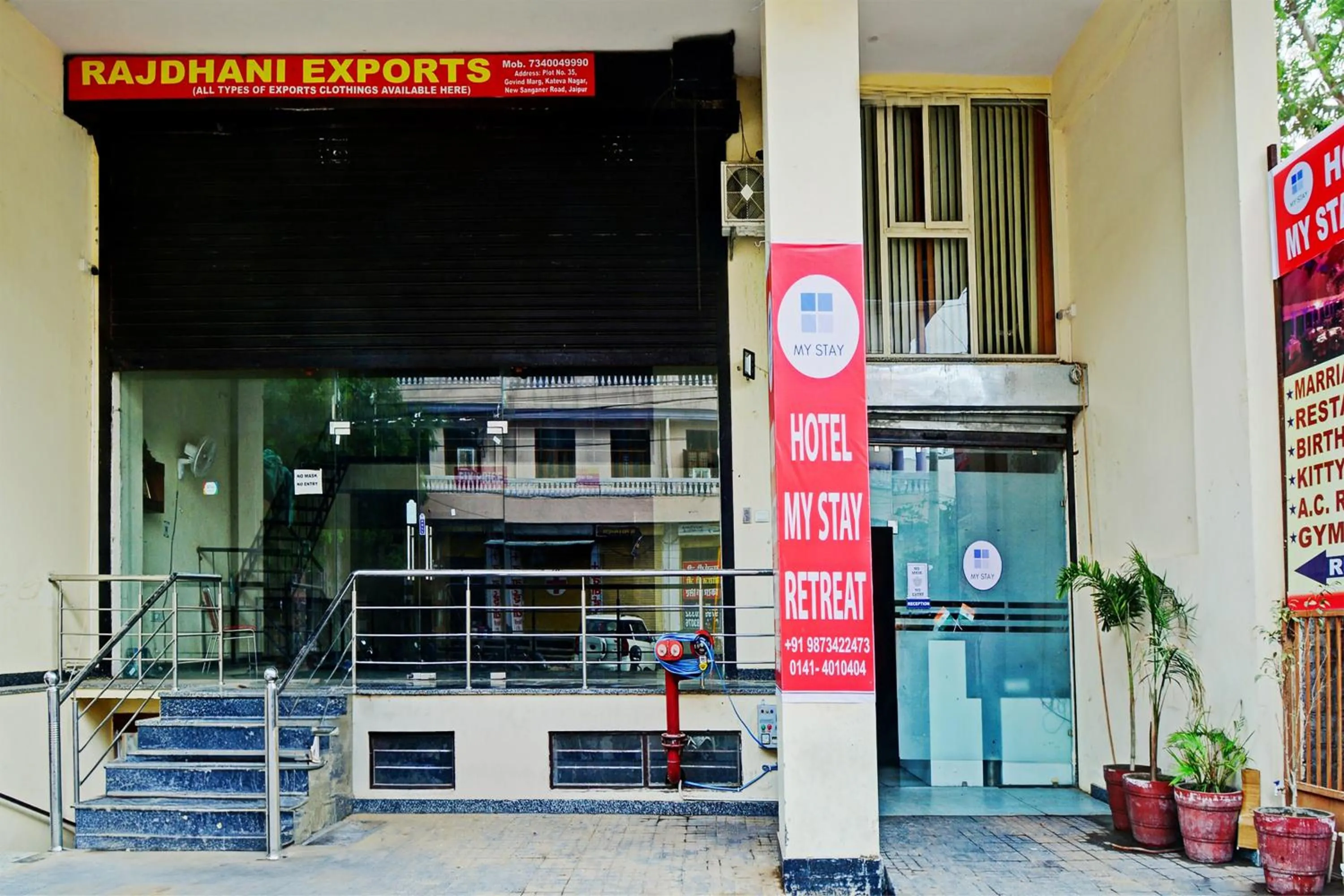 Facade/entrance in OYO Hotel O My Stay Retreat