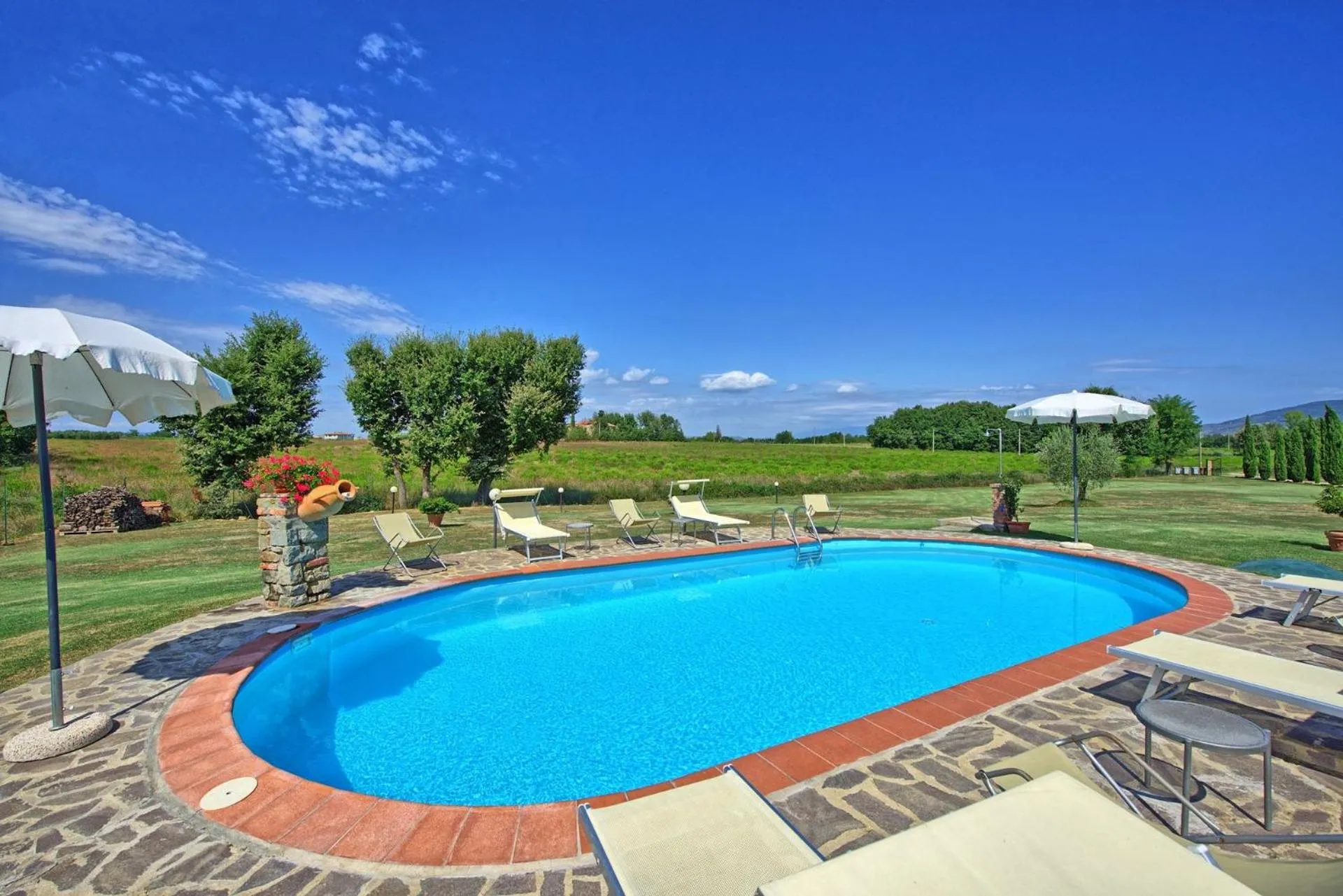 Pool view in Agriturismo Podere Delle Querci