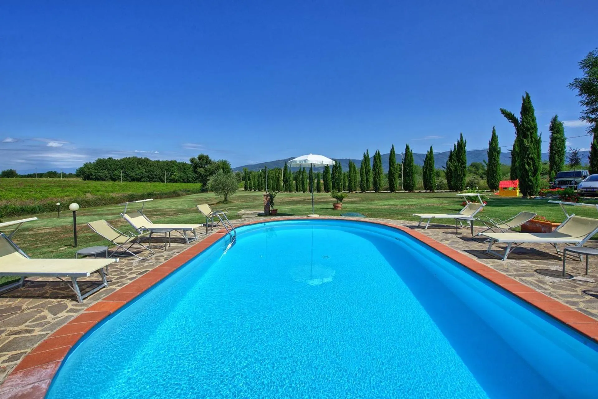 Pool view in Agriturismo Podere Delle Querci