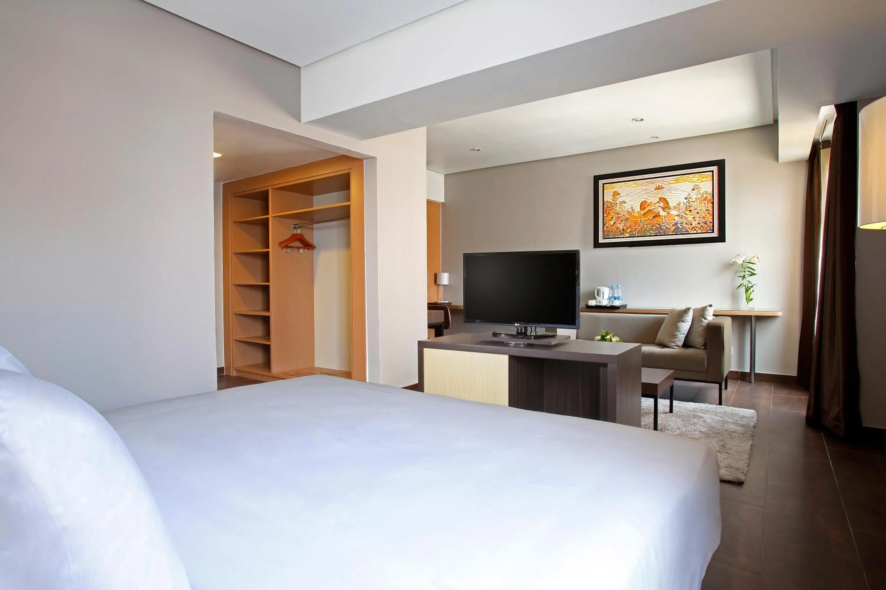 Bed in Hotel Santika Depok