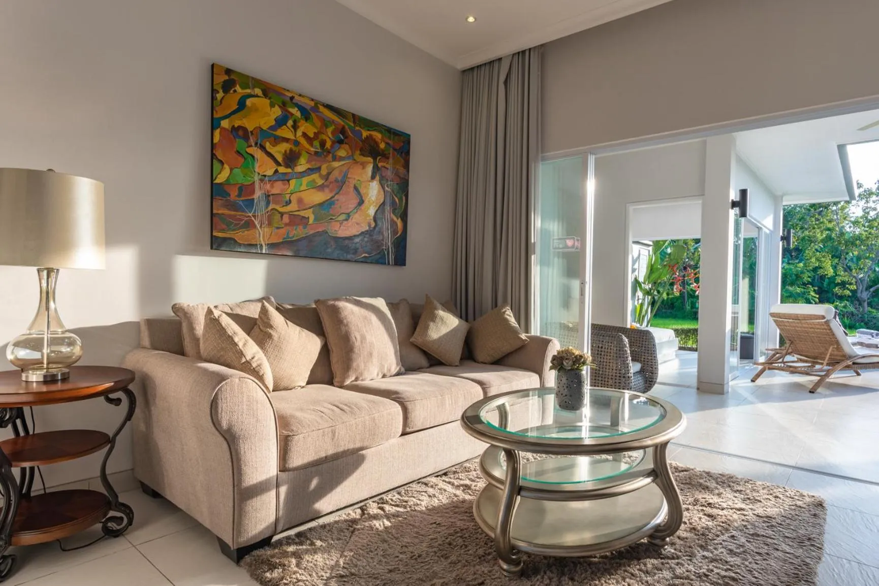 Seating area in Villa Shiva