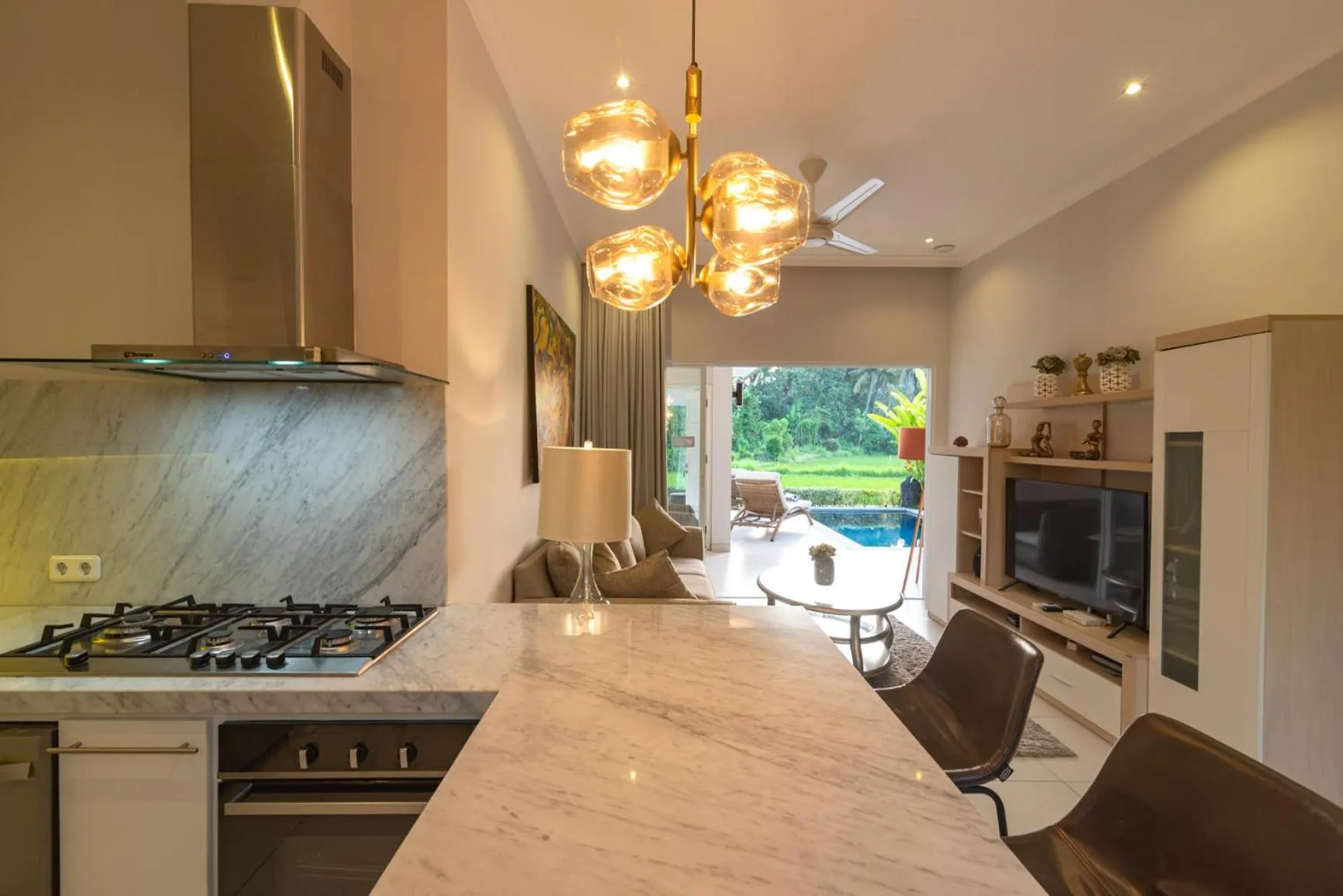 Dining area in Villa Shiva