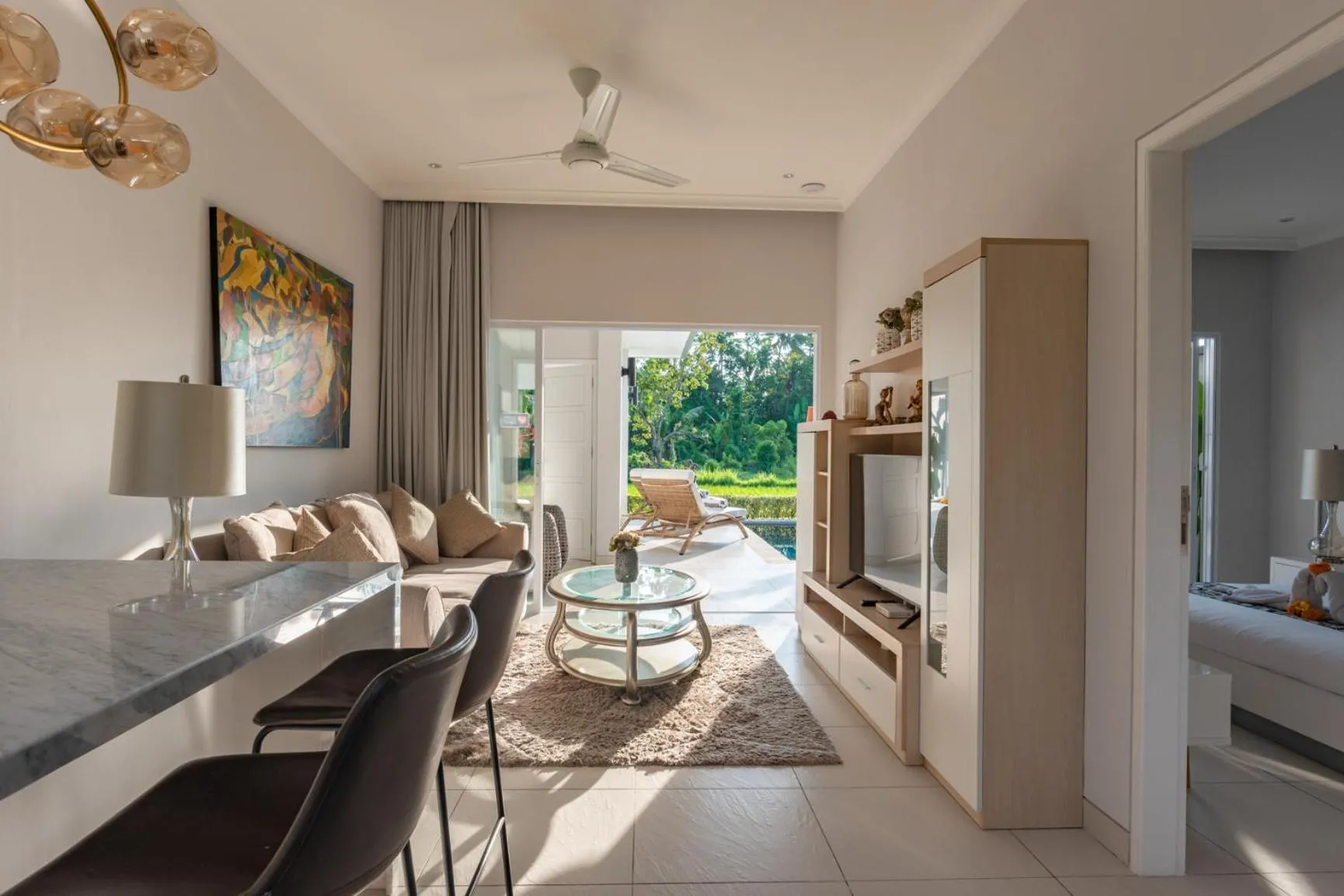 Seating area in Villa Shiva