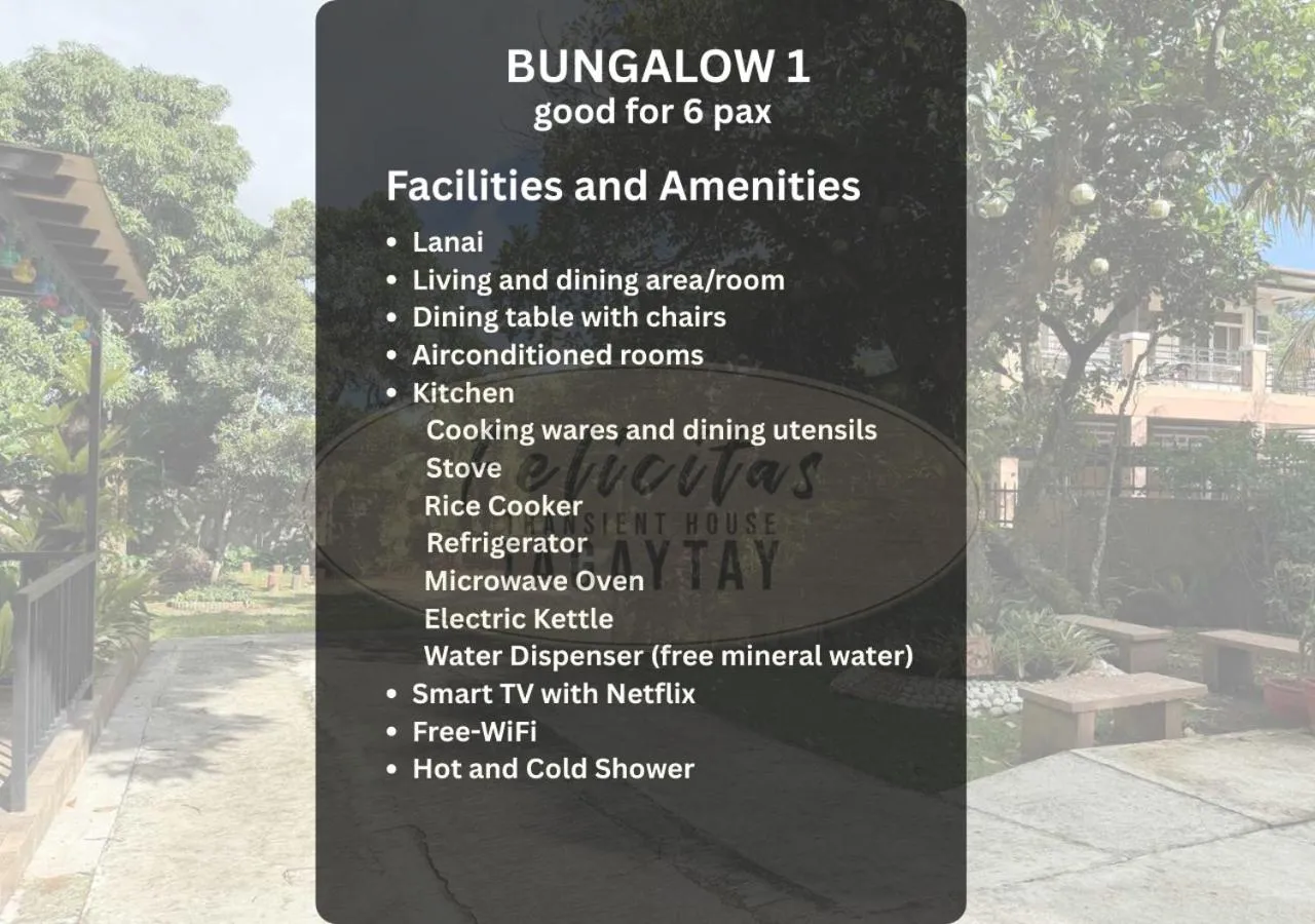Floor plan in Felicitas Tagaytay