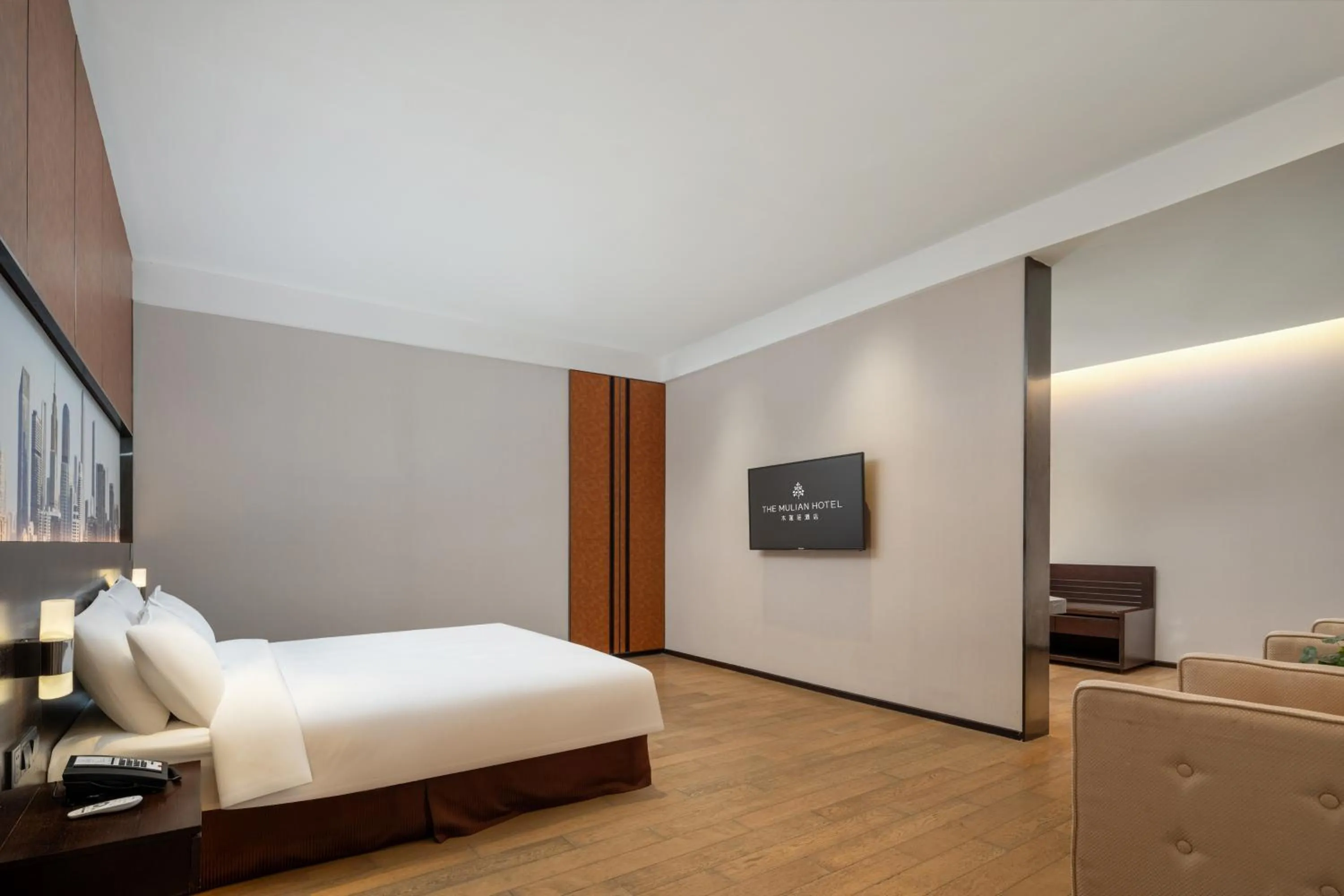 Photo of the whole room in The Mulian Hotel Guangzhou Zhujiang New Town-Canton Fair Free Shuttle Bus