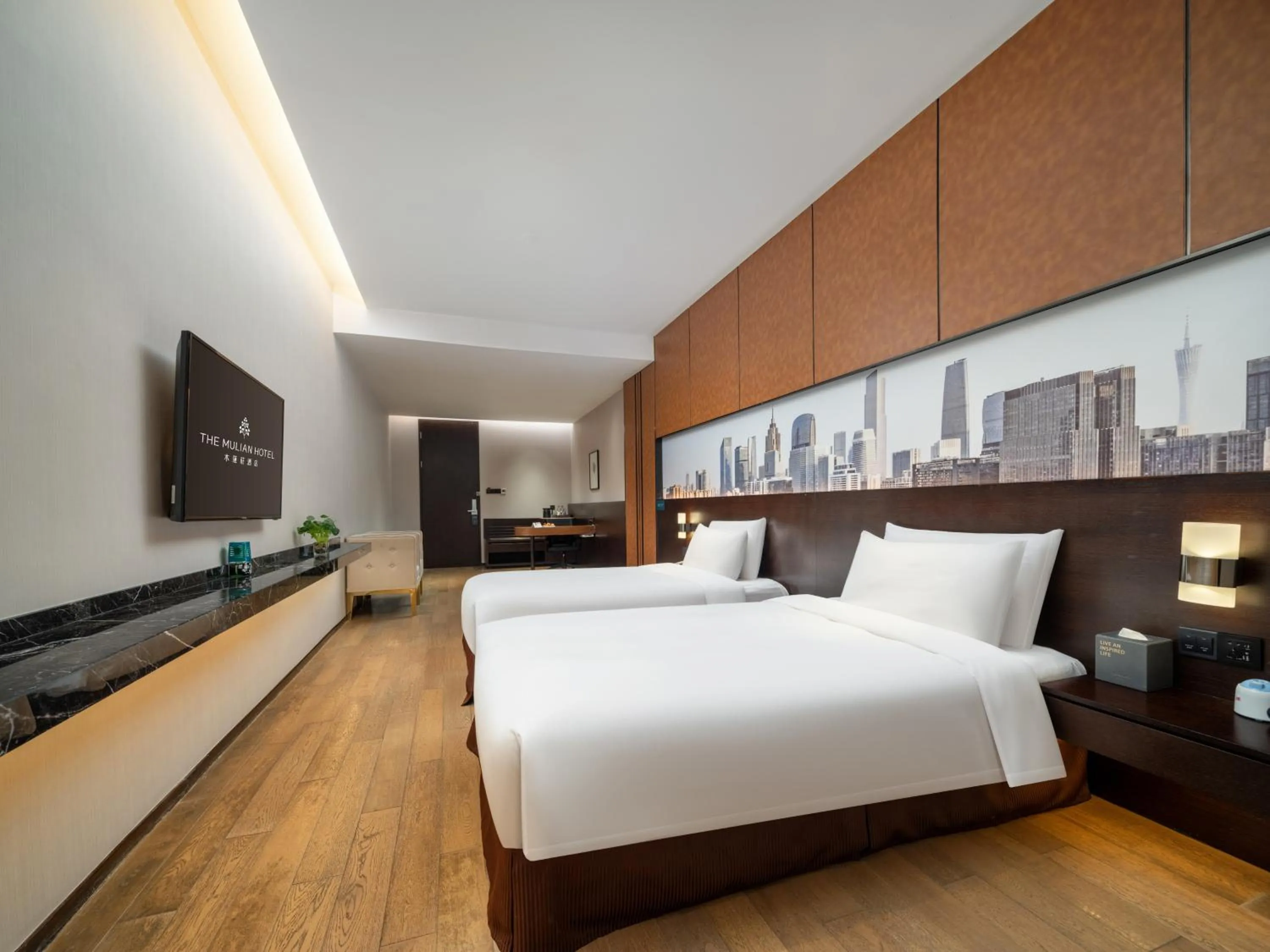 Photo of the whole room in The Mulian Hotel Guangzhou Zhujiang New Town-Canton Fair Free Shuttle Bus