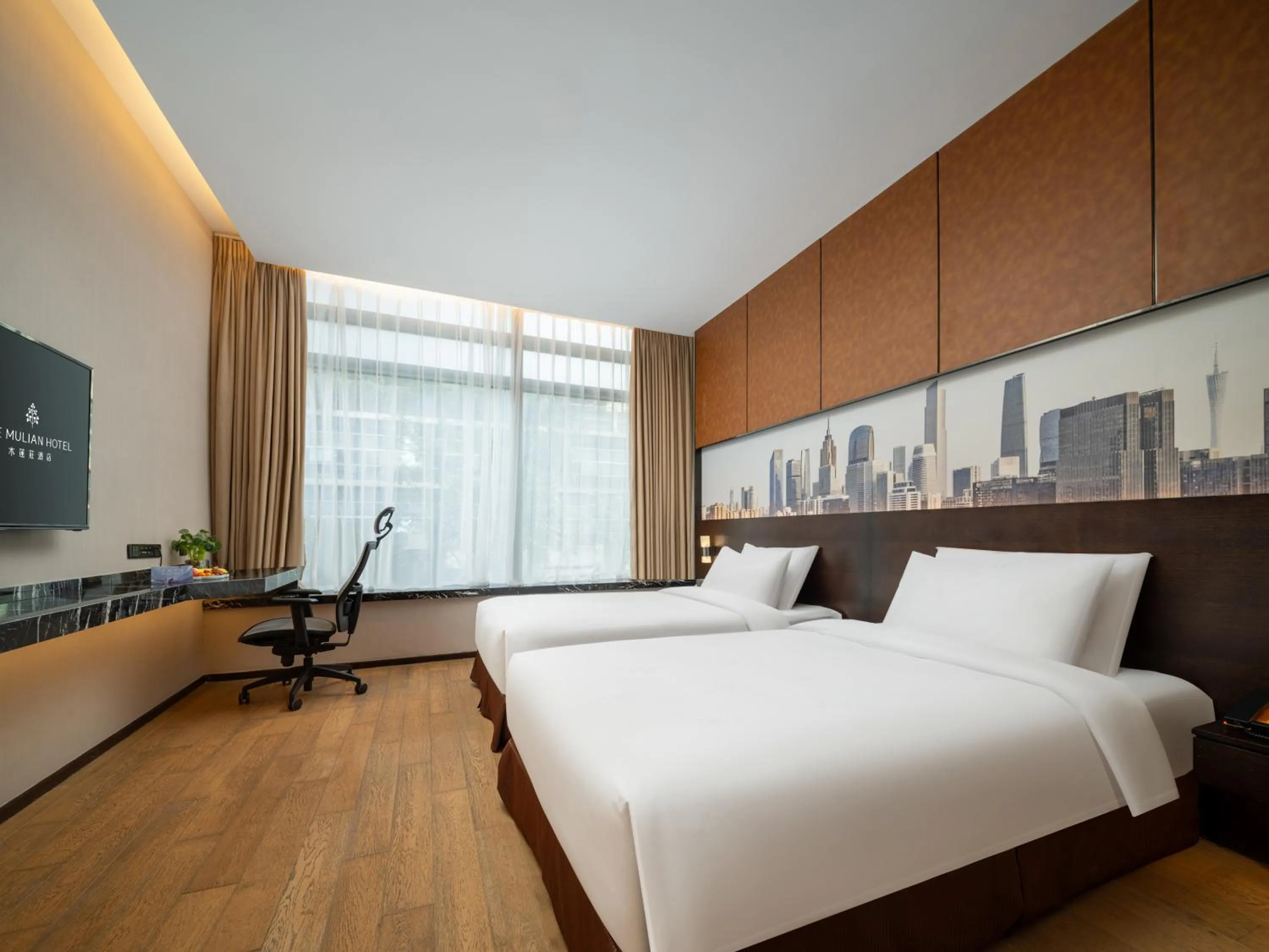 Photo of the whole room in The Mulian Hotel Guangzhou Zhujiang New Town-Canton Fair Free Shuttle Bus