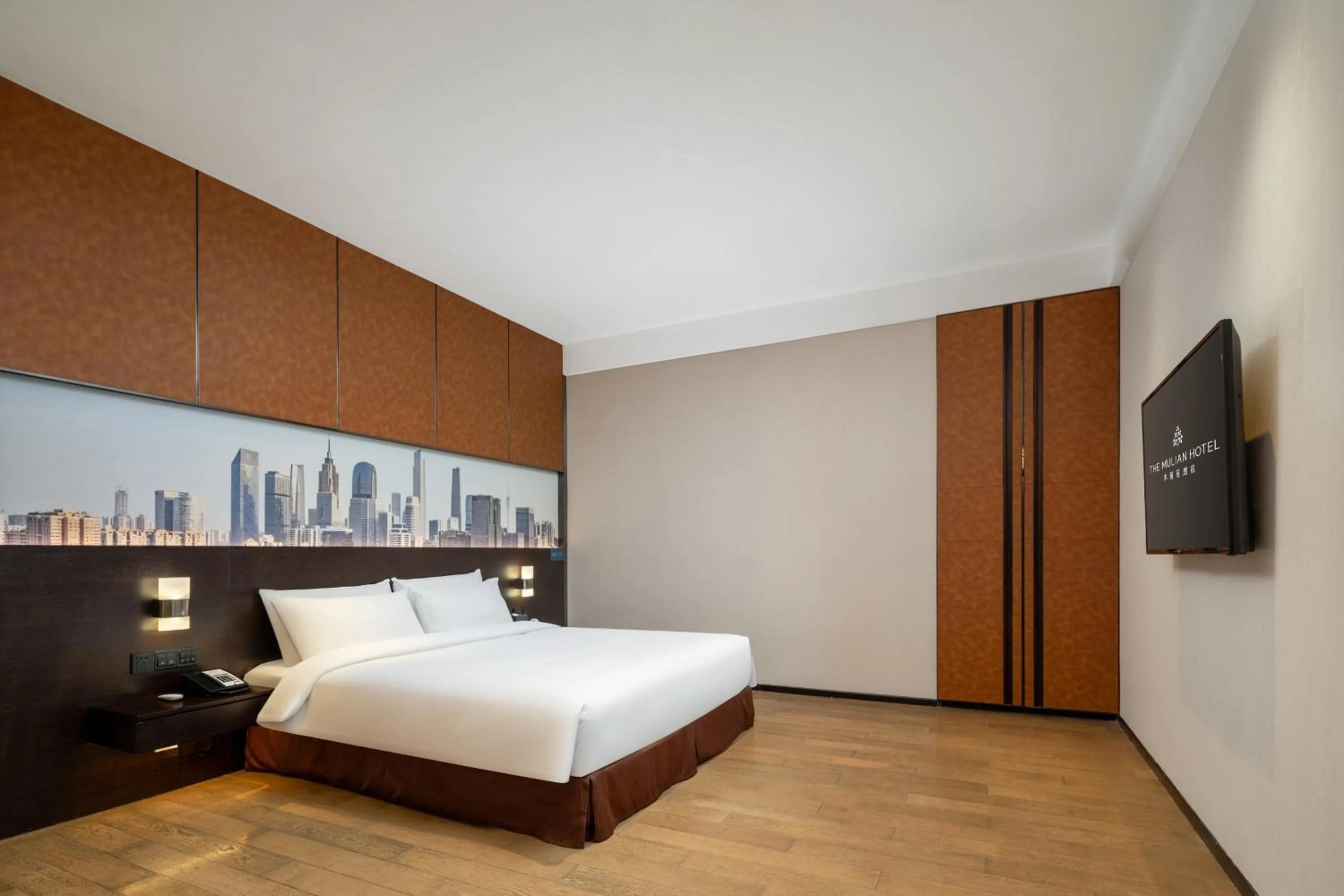 Photo of the whole room in The Mulian Hotel Guangzhou Zhujiang New Town-Canton Fair Free Shuttle Bus
