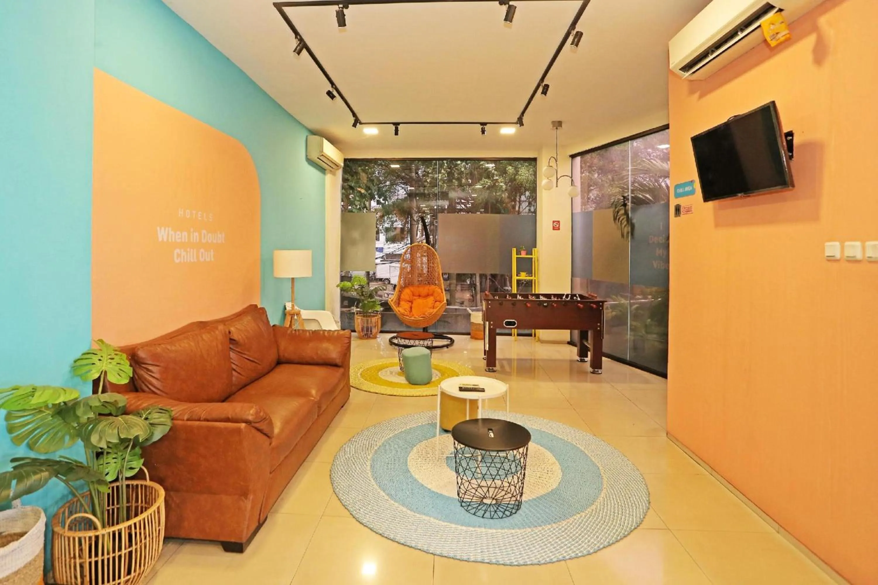 Lobby or reception in Super OYO Townhouse OAK Hotel Fiducia Serpong