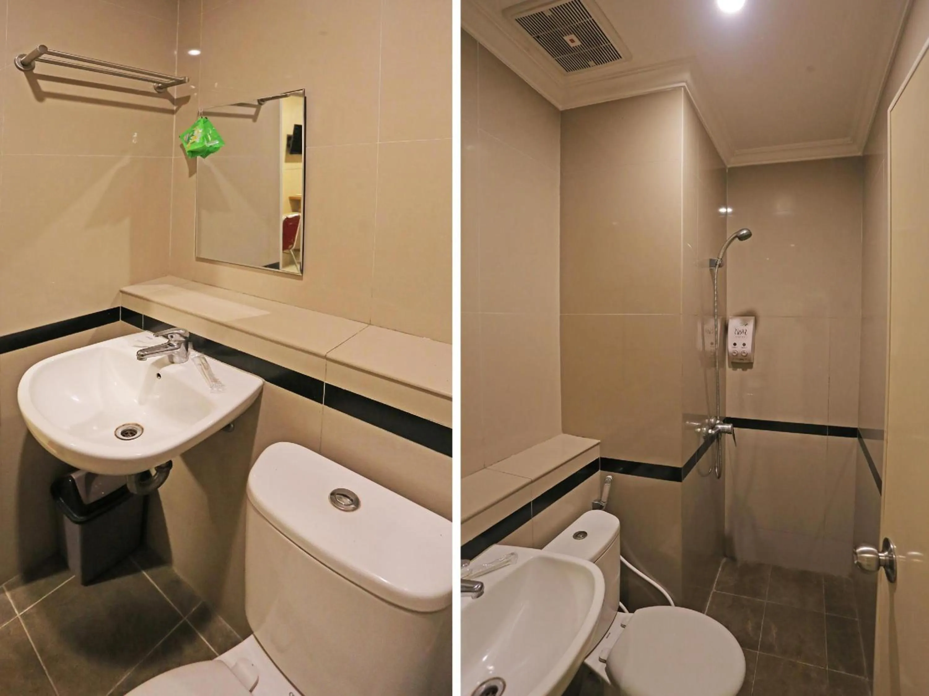Bathroom in Super OYO Townhouse OAK Hotel Fiducia Serpong