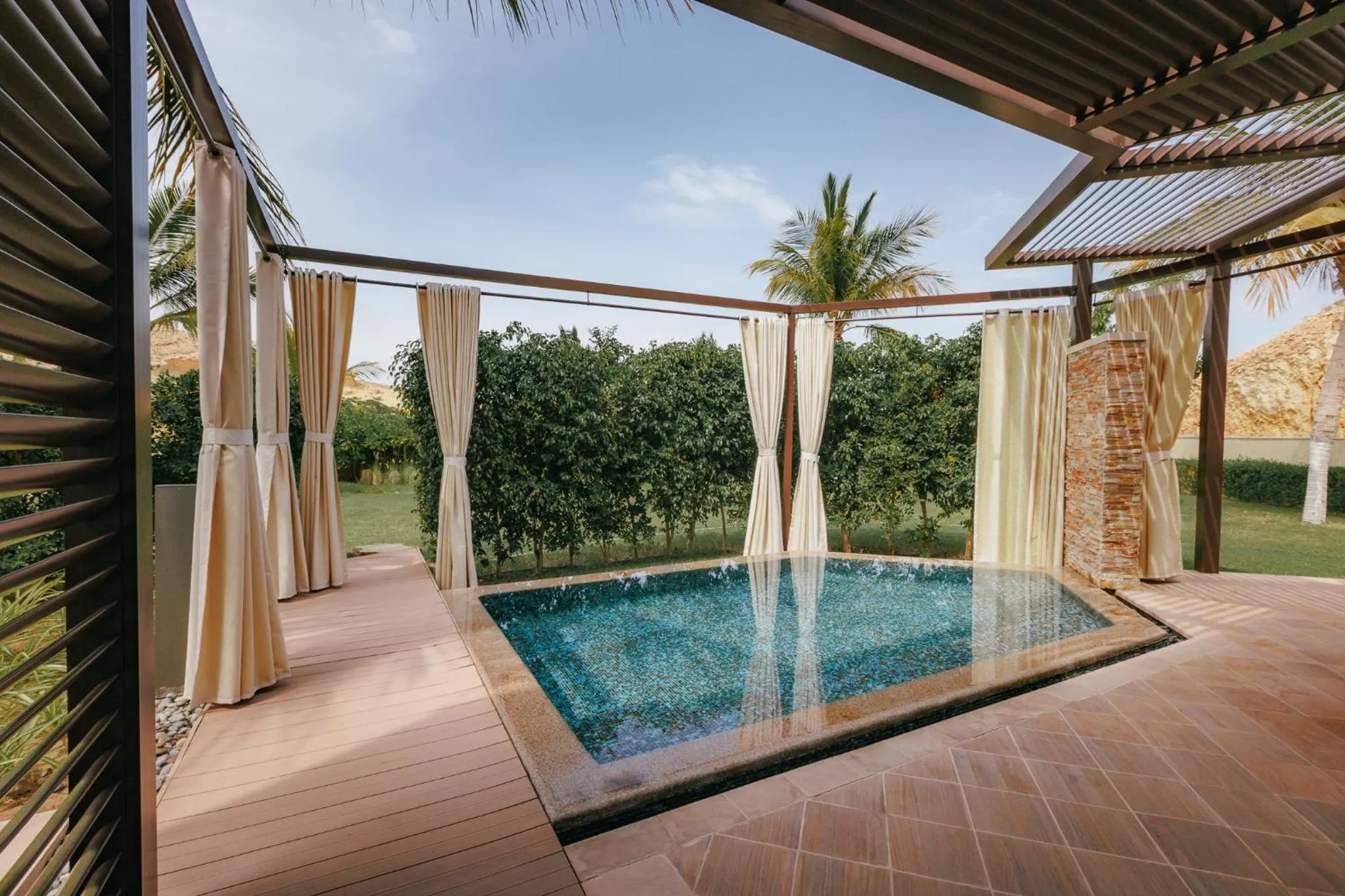 Pool view in Jumeirah Muscat Bay Oman